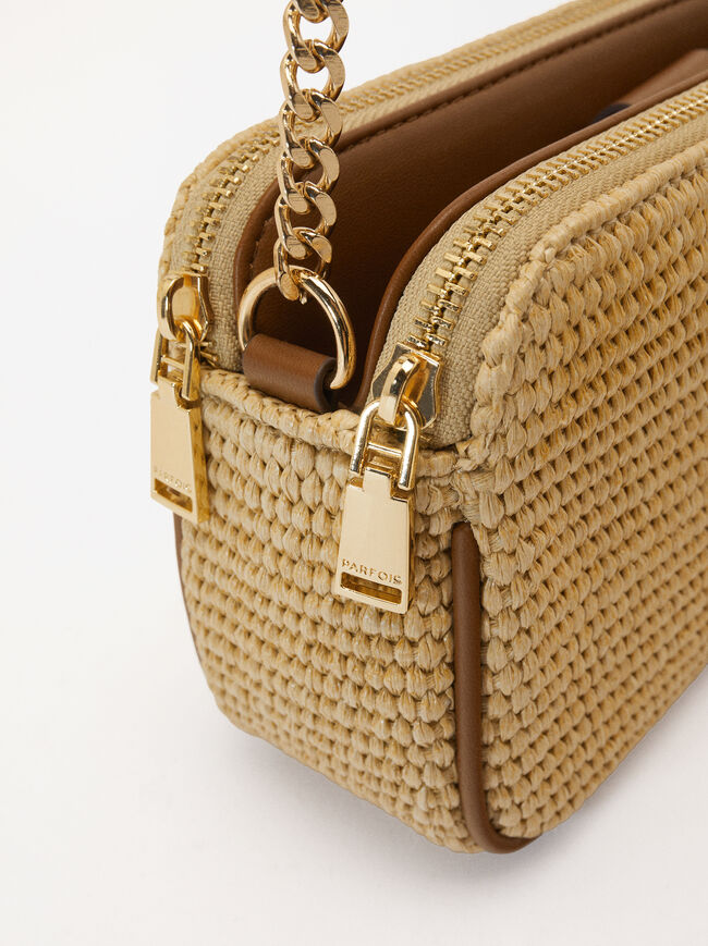 Straw-Effect Party Crossbody Bag image number 2.0
