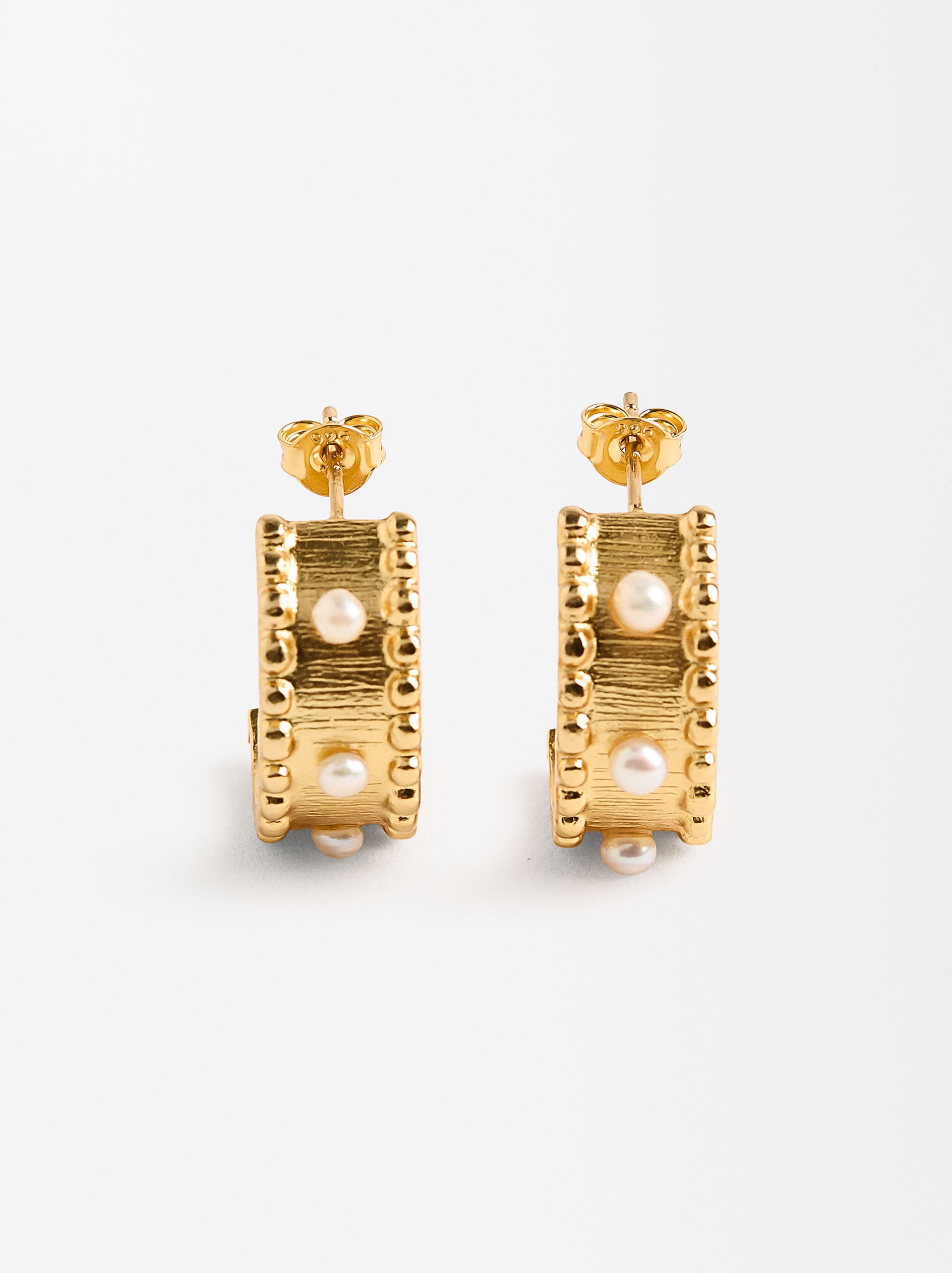 Orecchini con perle d'acqua dolce - argento sterlingo 925 image number 4.0