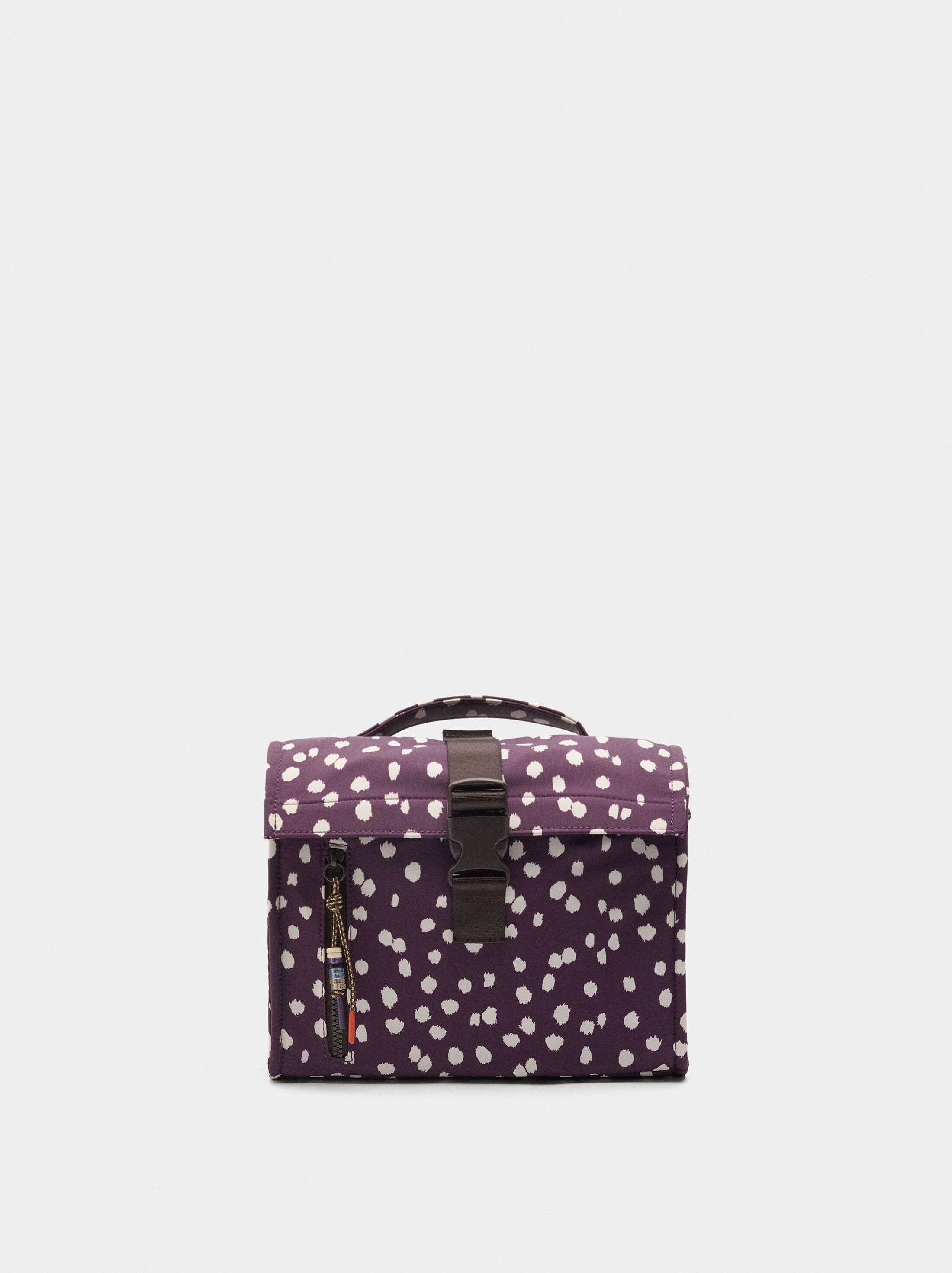 Printed nylon lunch bag image number 0.0