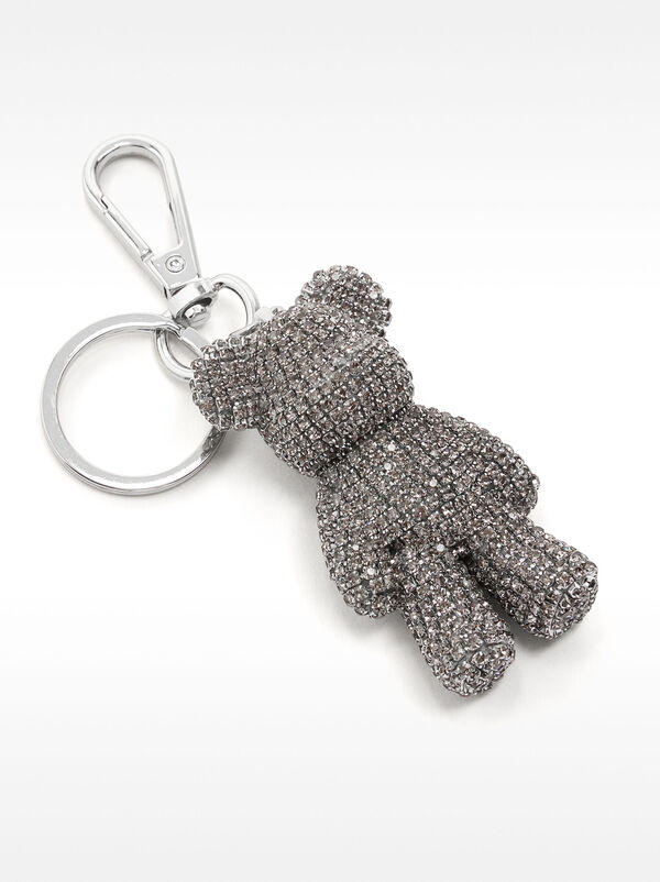 Bear key ring with crystals