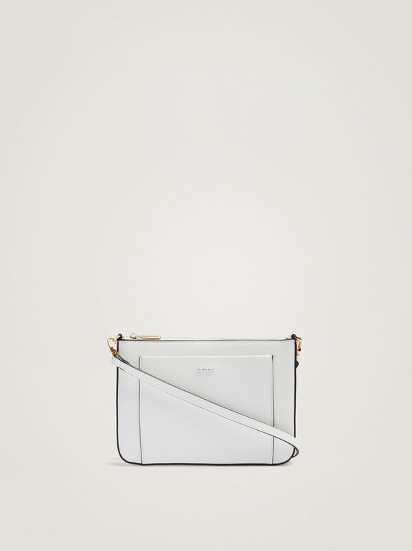 Crossbody bag with outer pocket