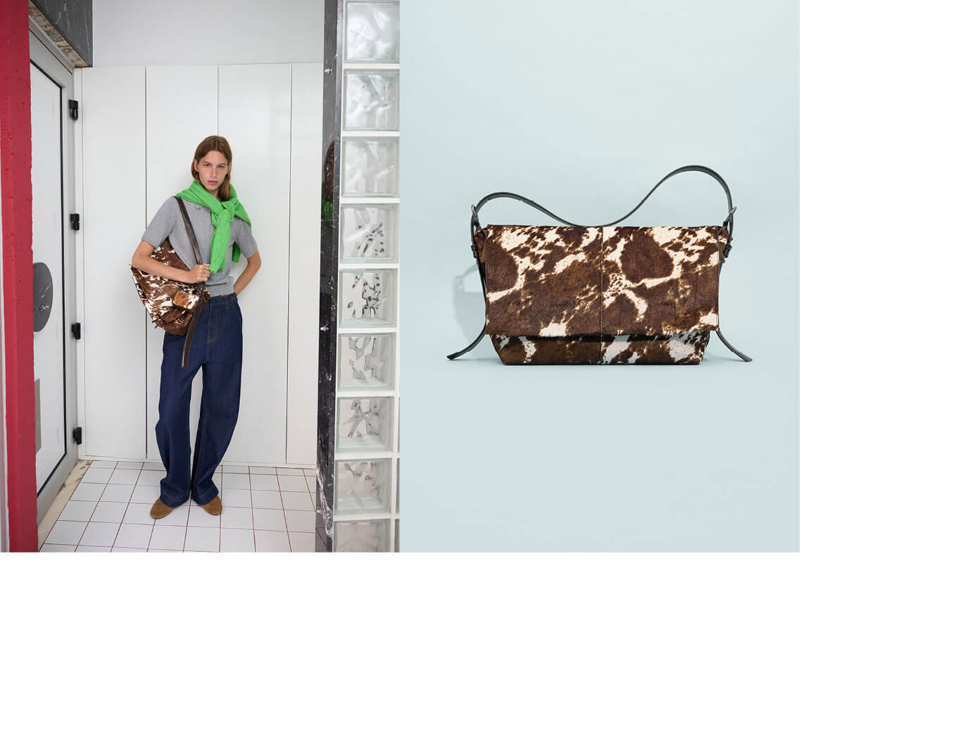 Grand Sac De Week-end Imprimé Vache - Animal Print - Duffle Bag Unisexe