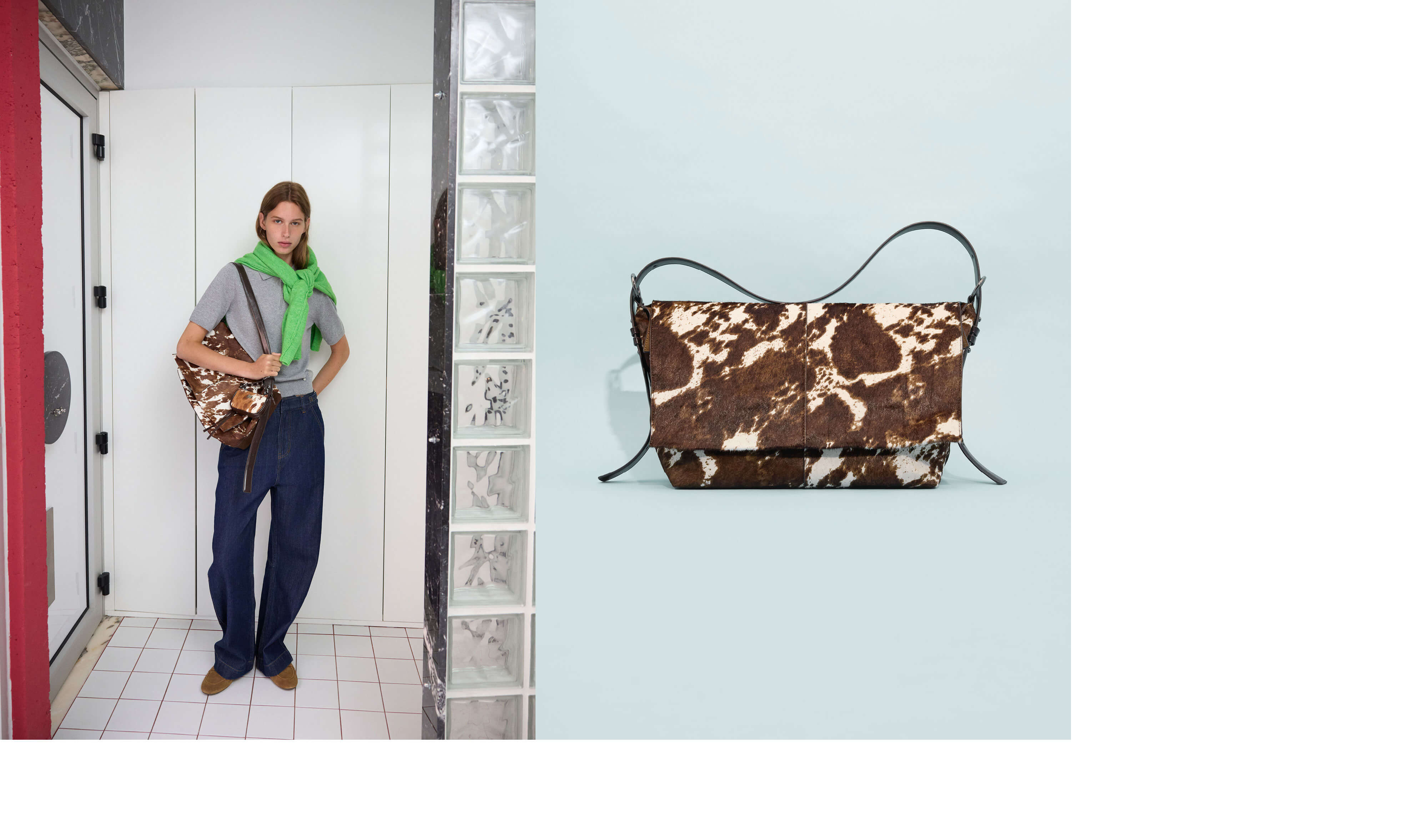 Sac imprimé vache Martine | Sacs & Pochettes Femme | Mellow Yellow