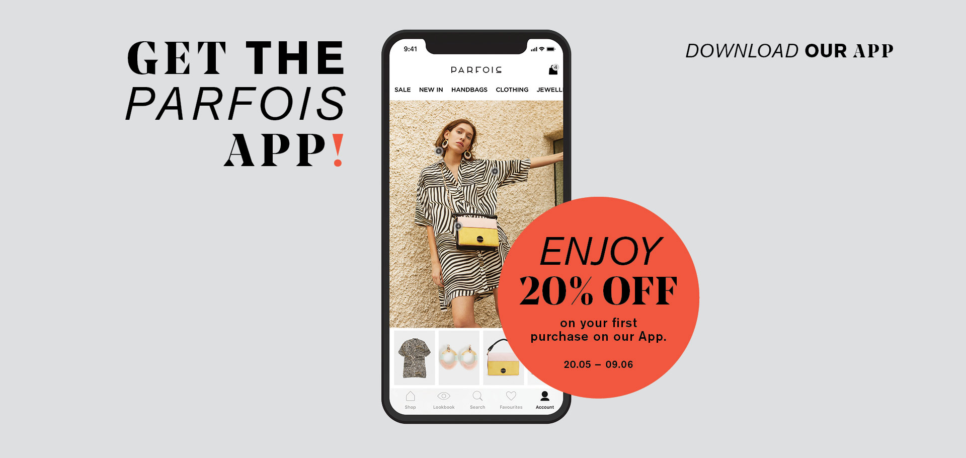 New APP Parfois - 20% OFF