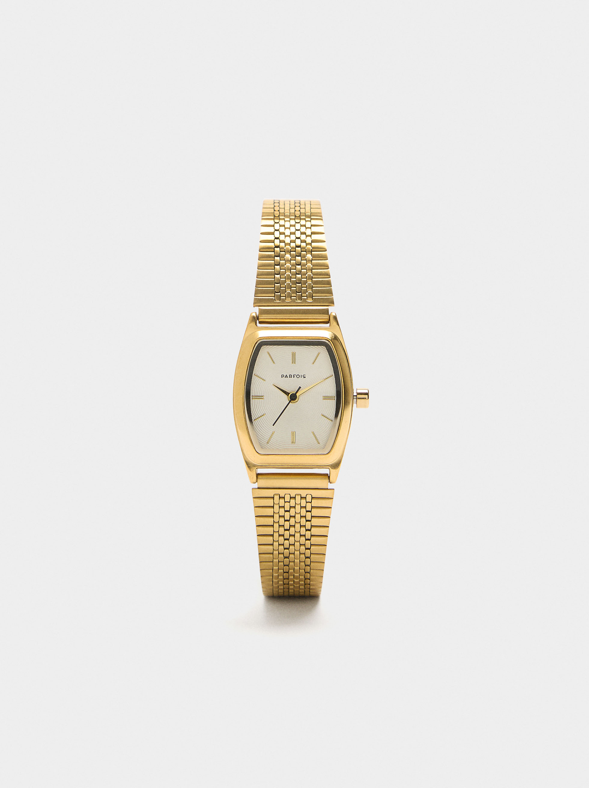 Reloj cuadrado con pulsera de acero inoxidable image number 0.0