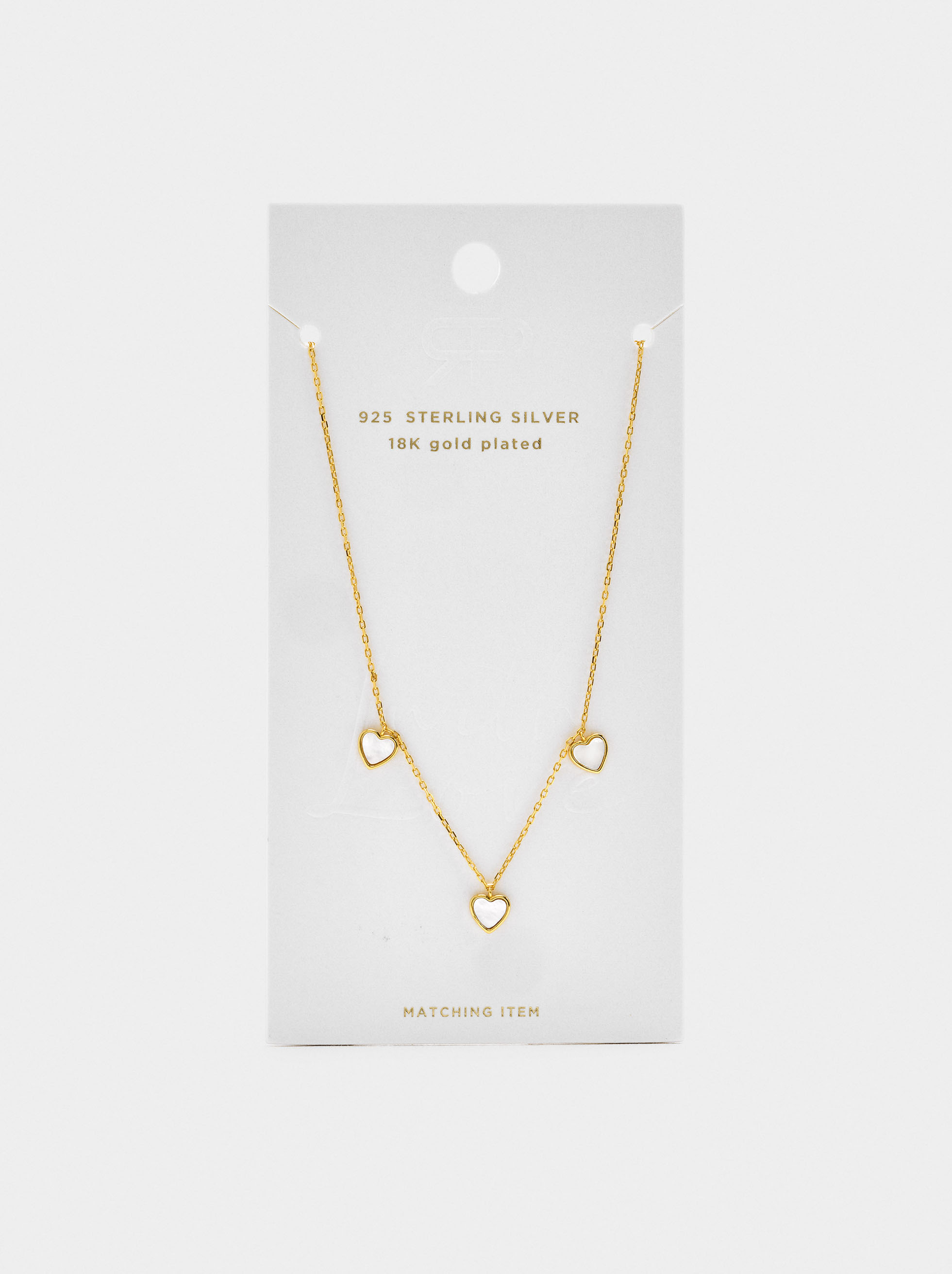 Necklace with freshwater pearl hearts - 925 sterling silver image number 4.0