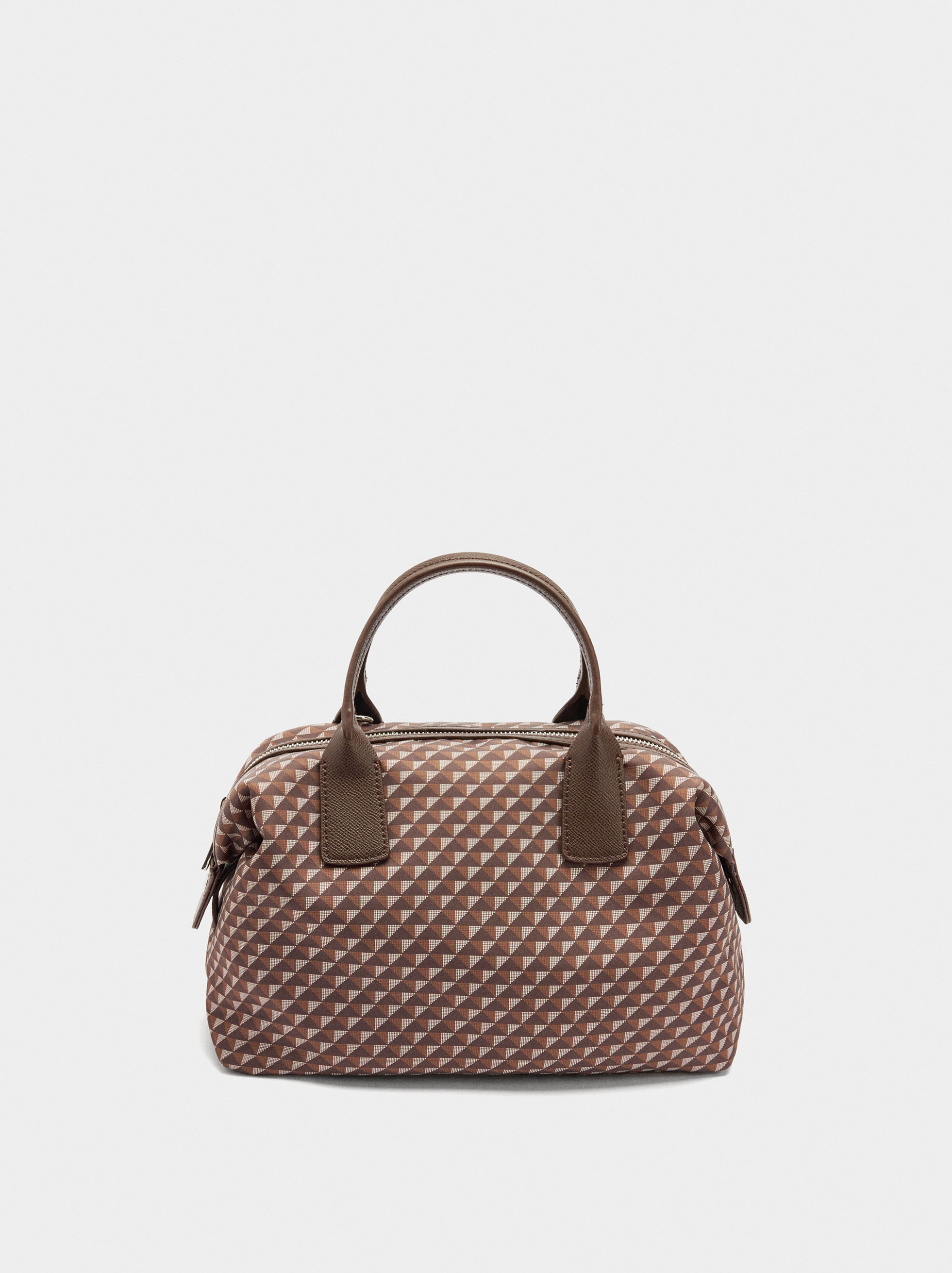 Printed nylon tote bag image number 0.0
