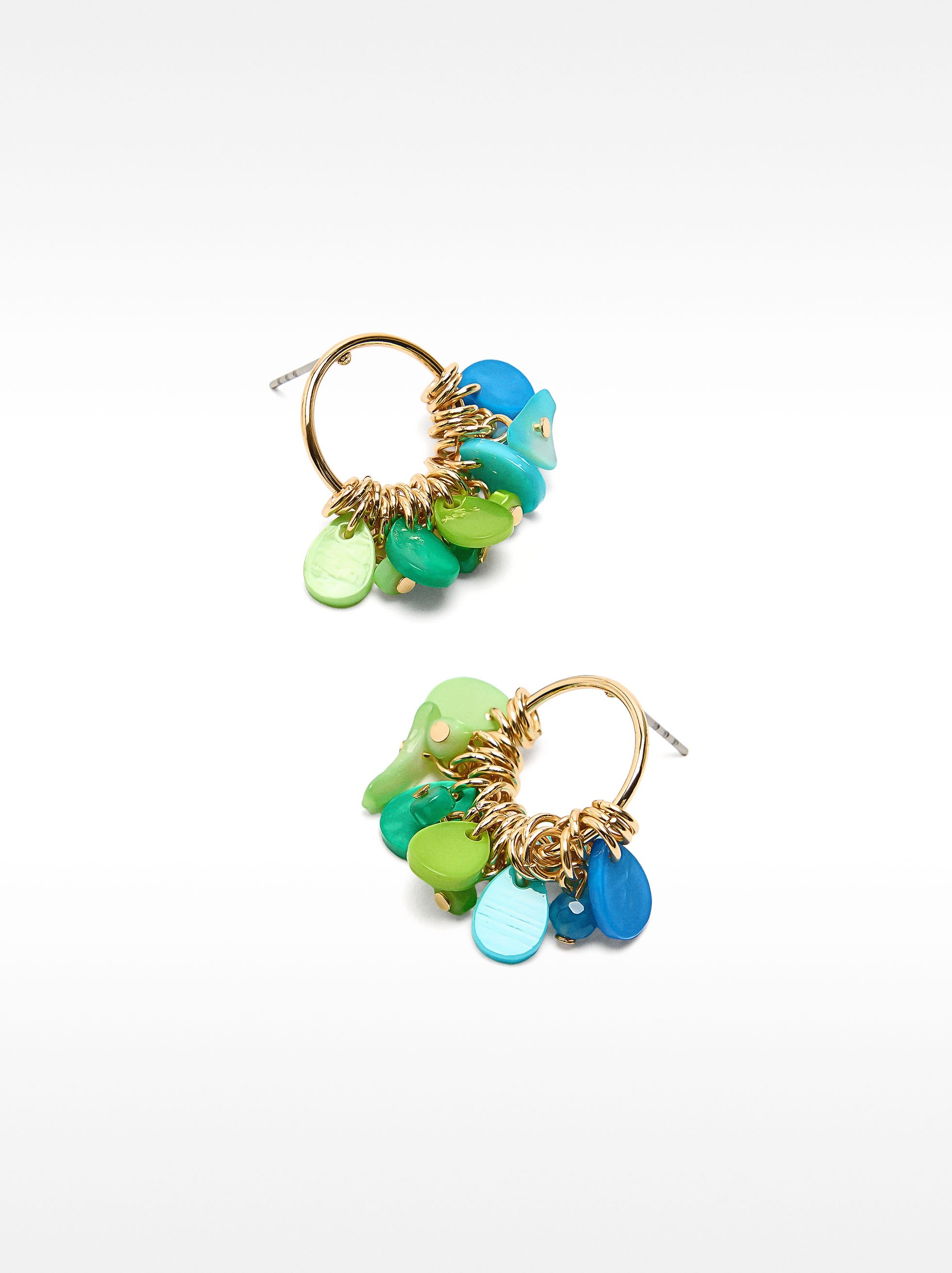 Multicolored shell earrings image number 1.0