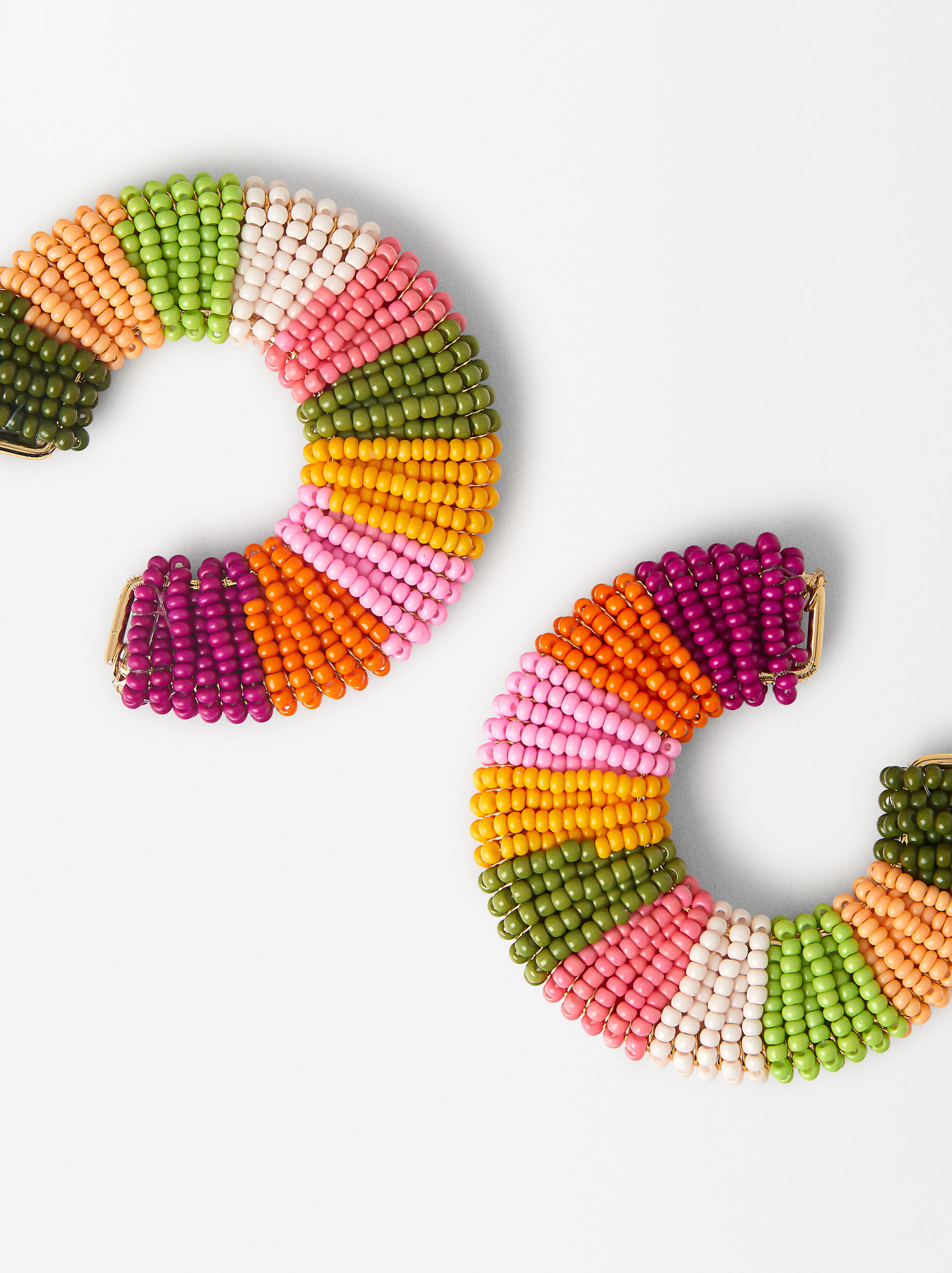 Multicolored Bead Earrings image number 2.0