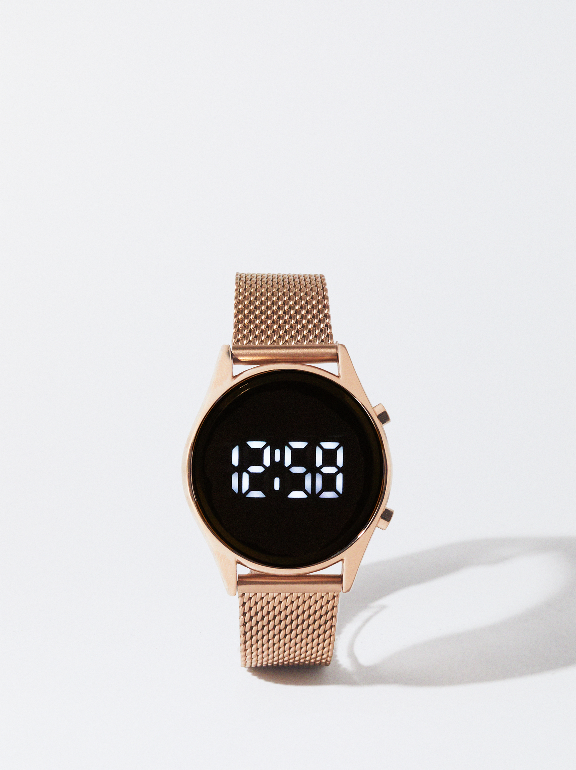 Digital Watch With Interchangeable Straps Golden Parfois
