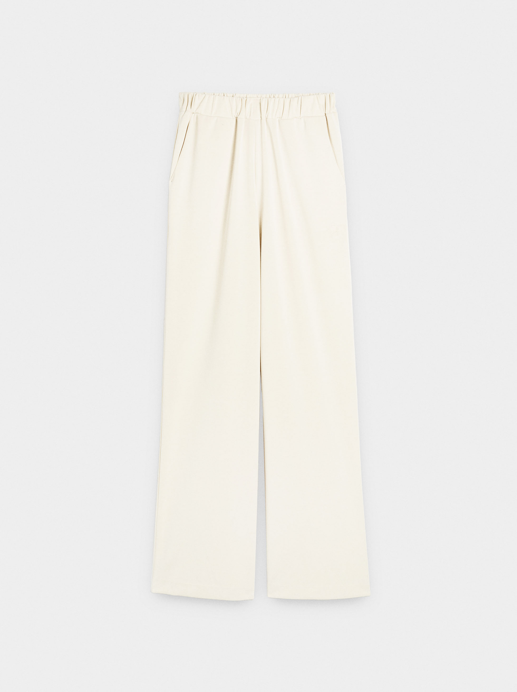 Loose-fitting trousers with elastic waistband soft touch image number 4.0