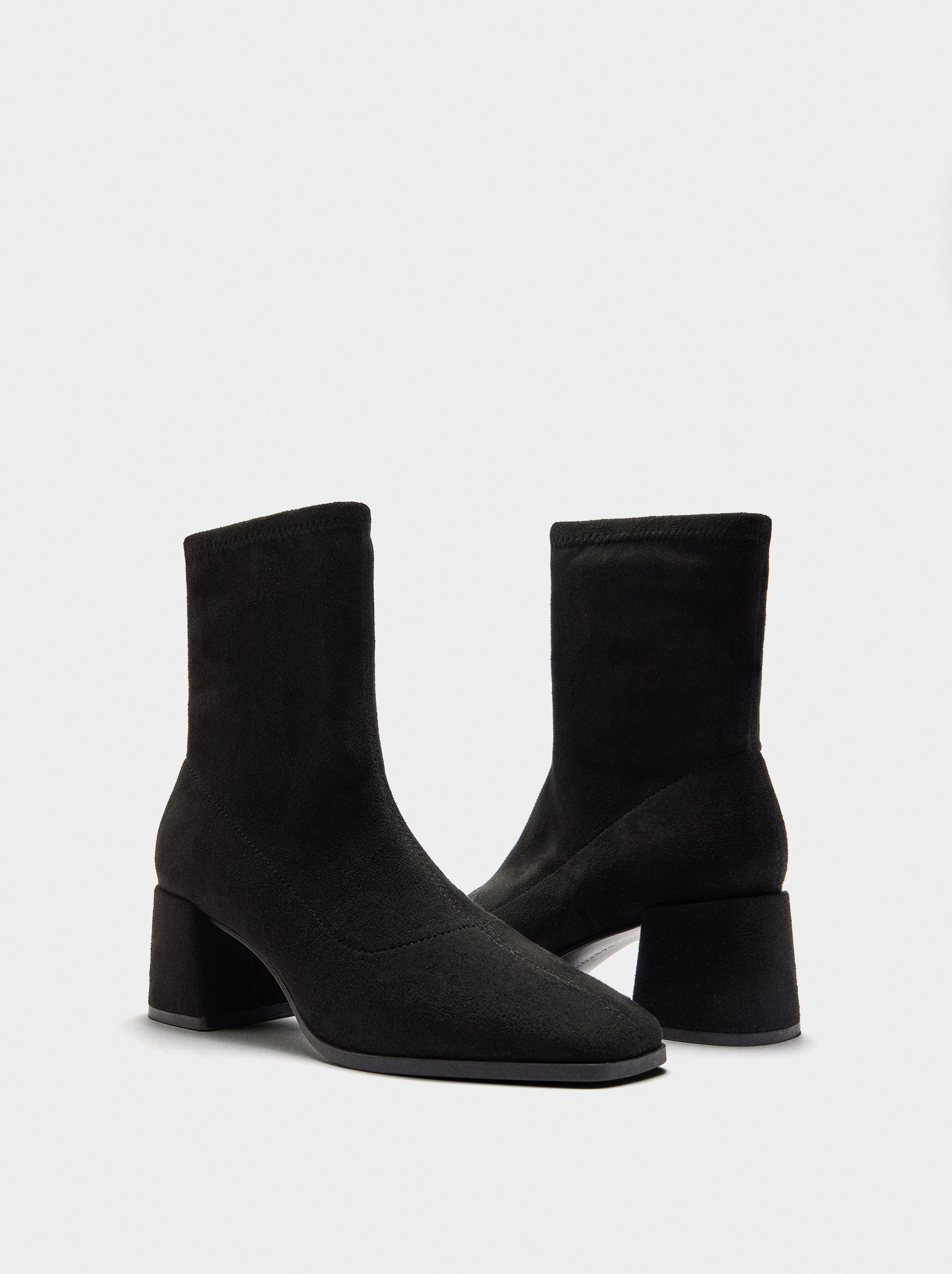 Suede effect ankle boots image number 4.0