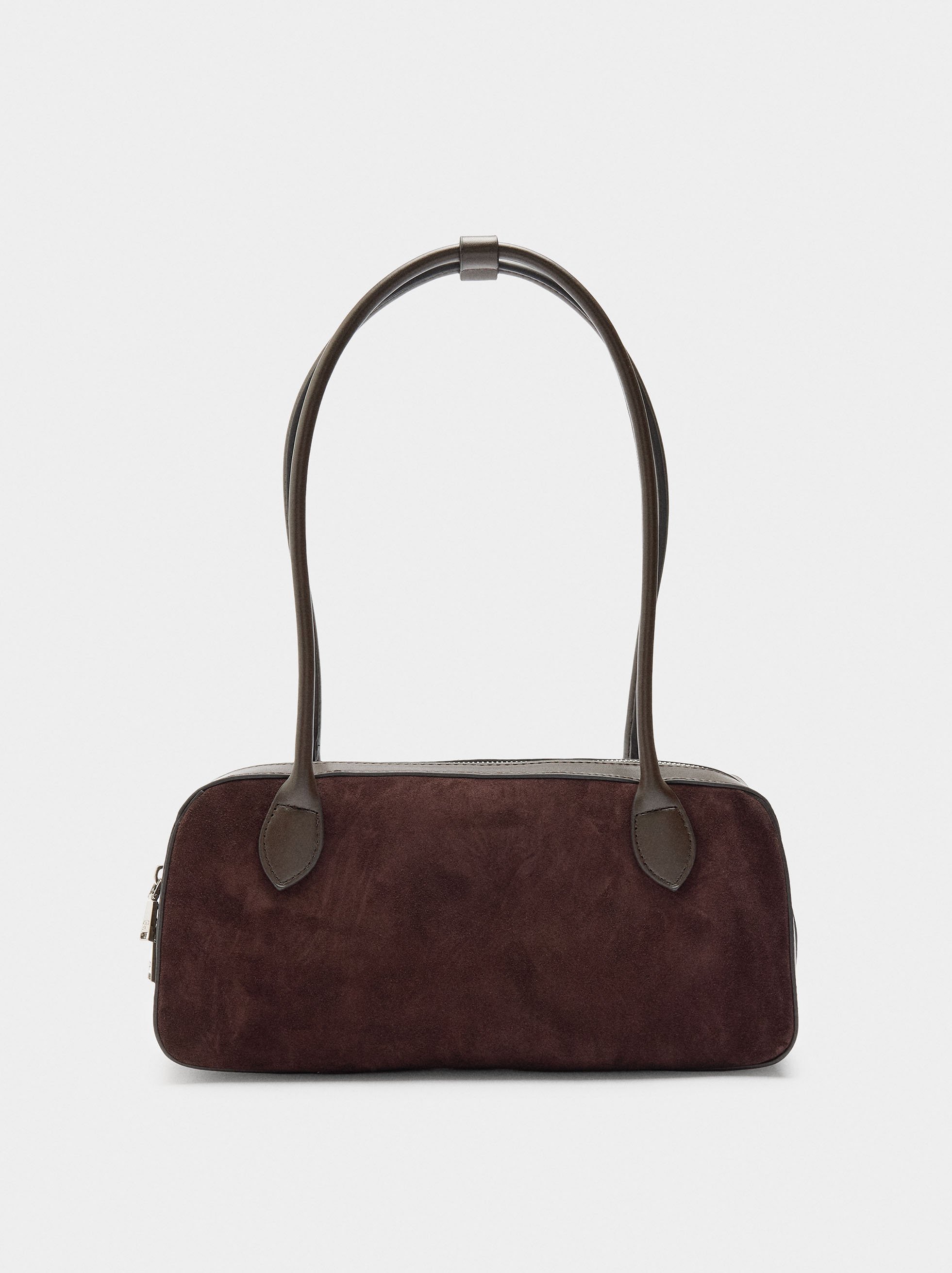 Shoulder bag with leather details image number 0.0