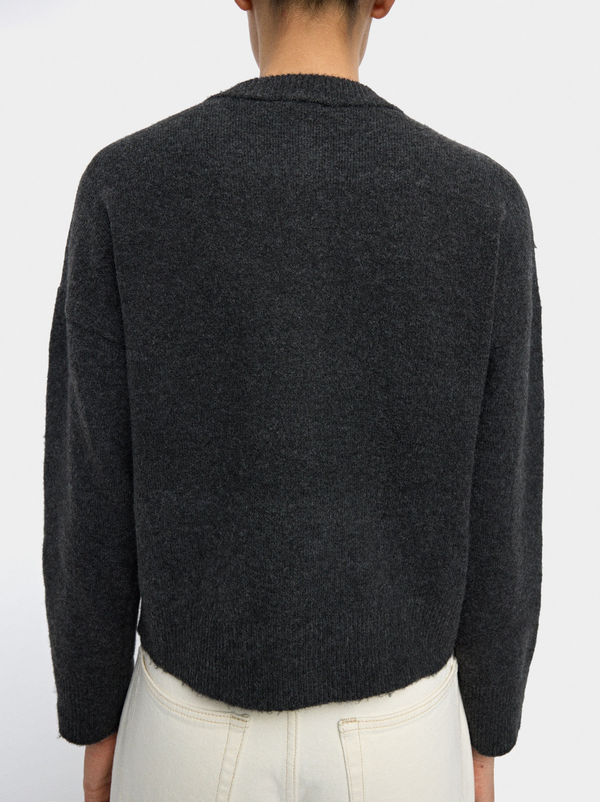 Knitted cardigan with argyle pattern image number 3.0