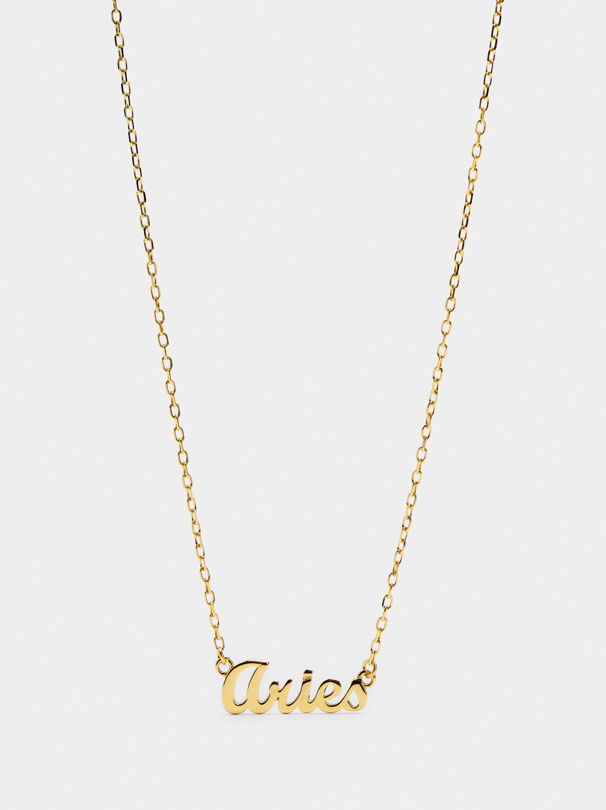 Collier signe du zodiaque BÉLIER - argent sterling 925 image number 0.0