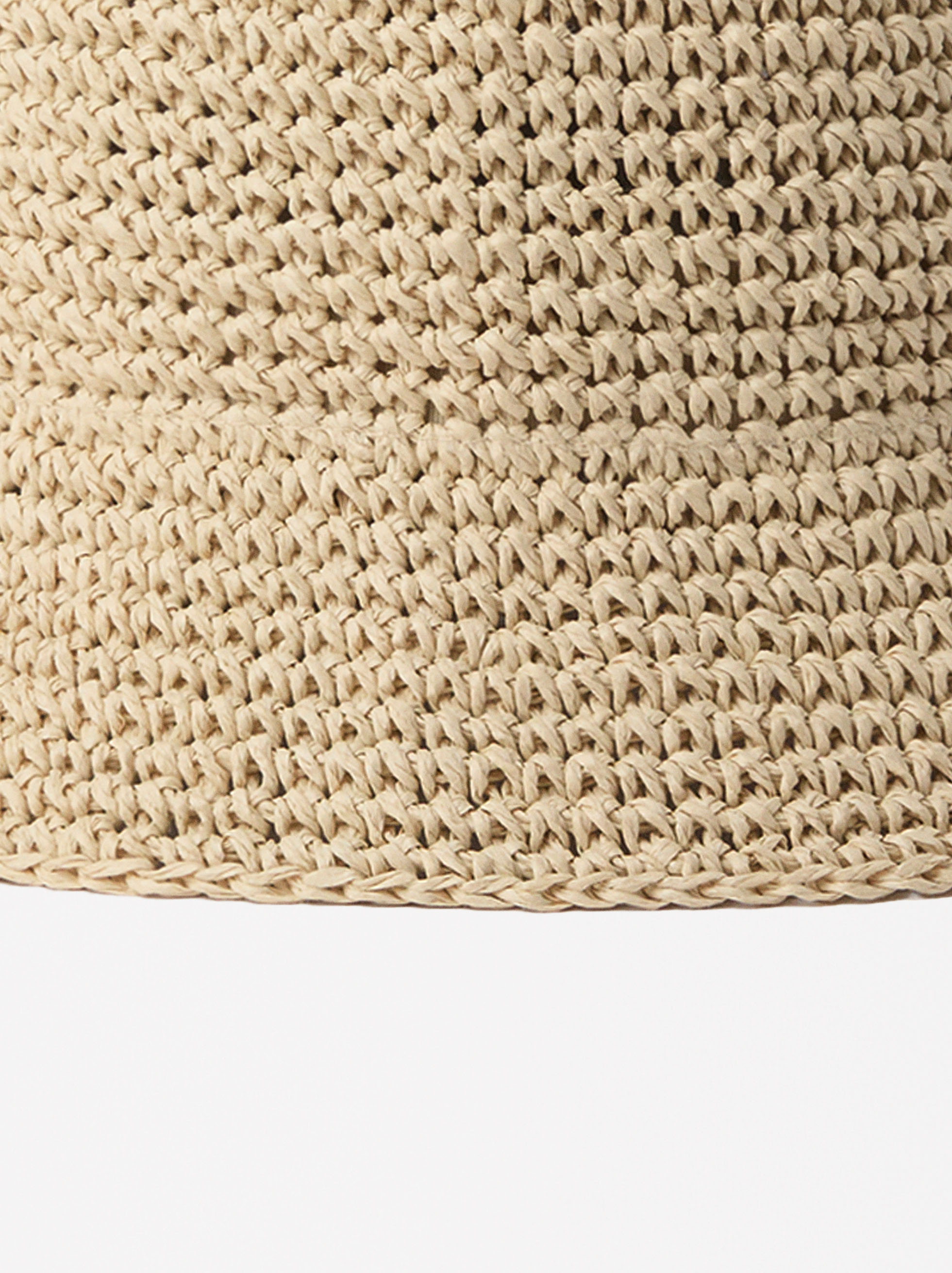 Bucket hat with straw effect image number 4.0