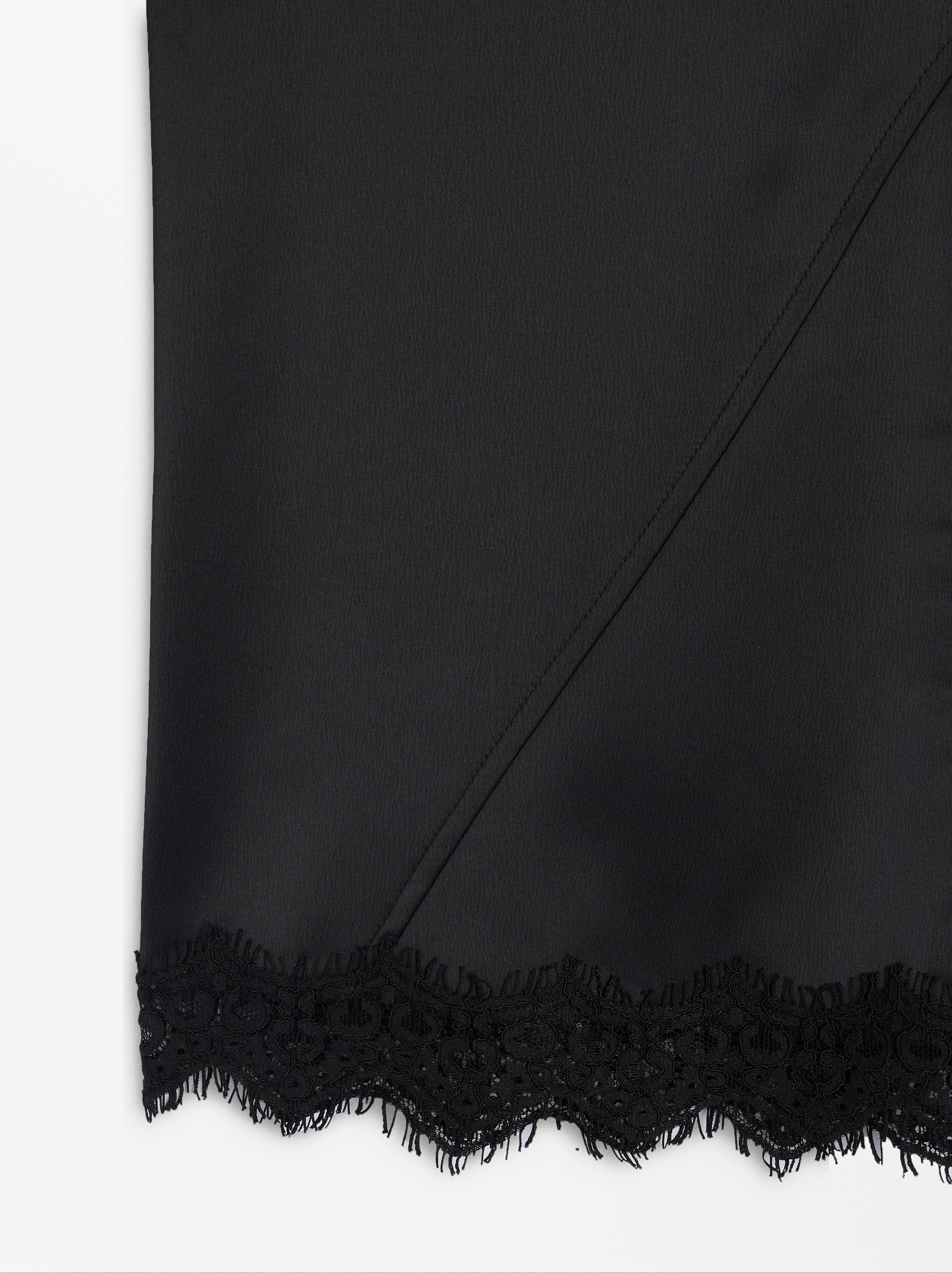 Satin-Top mit Spitze image number 5.0