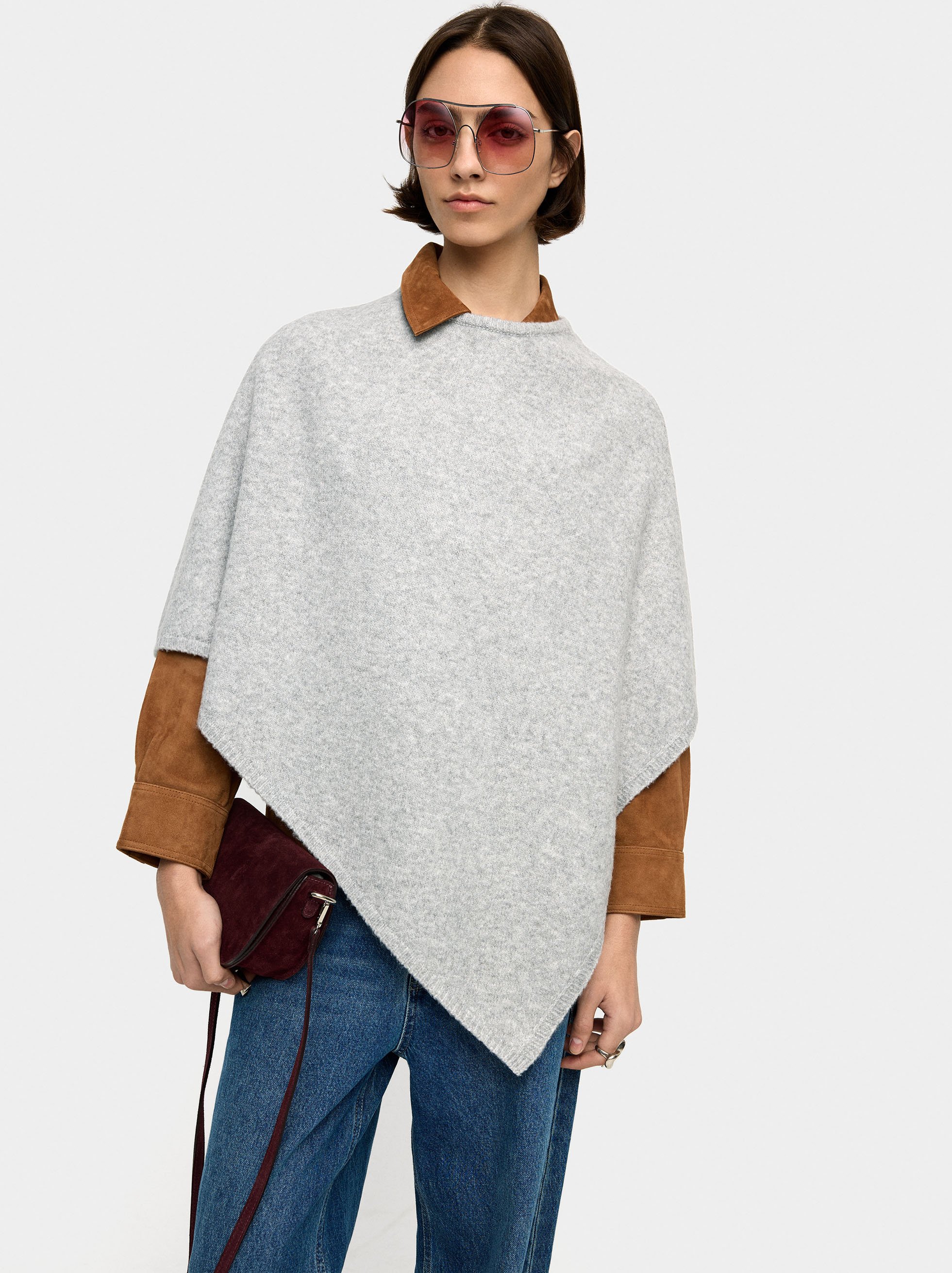 Cape avec maille asymétrique image number 1.0