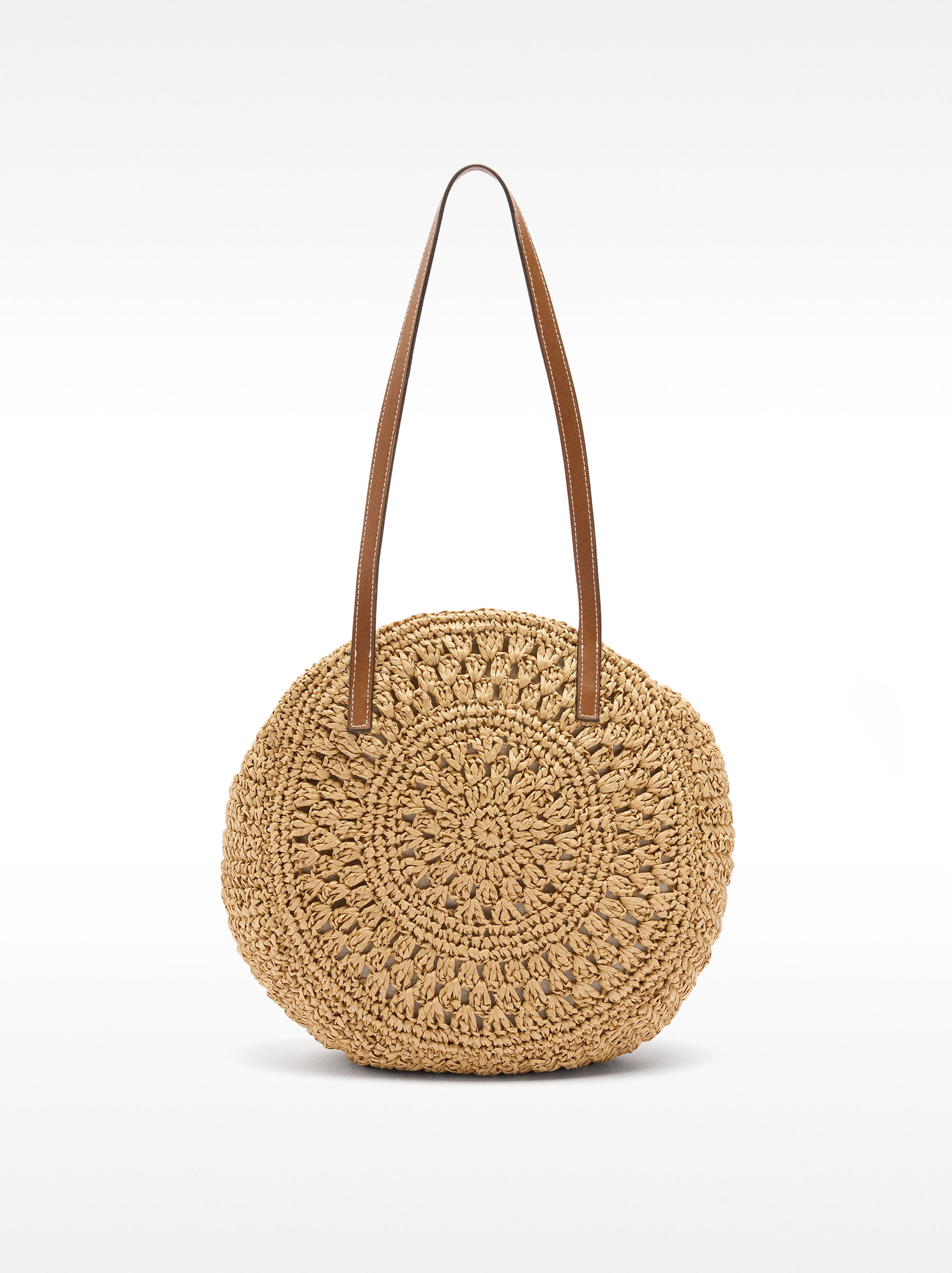 Straw-effect shopper bag image number 1.0