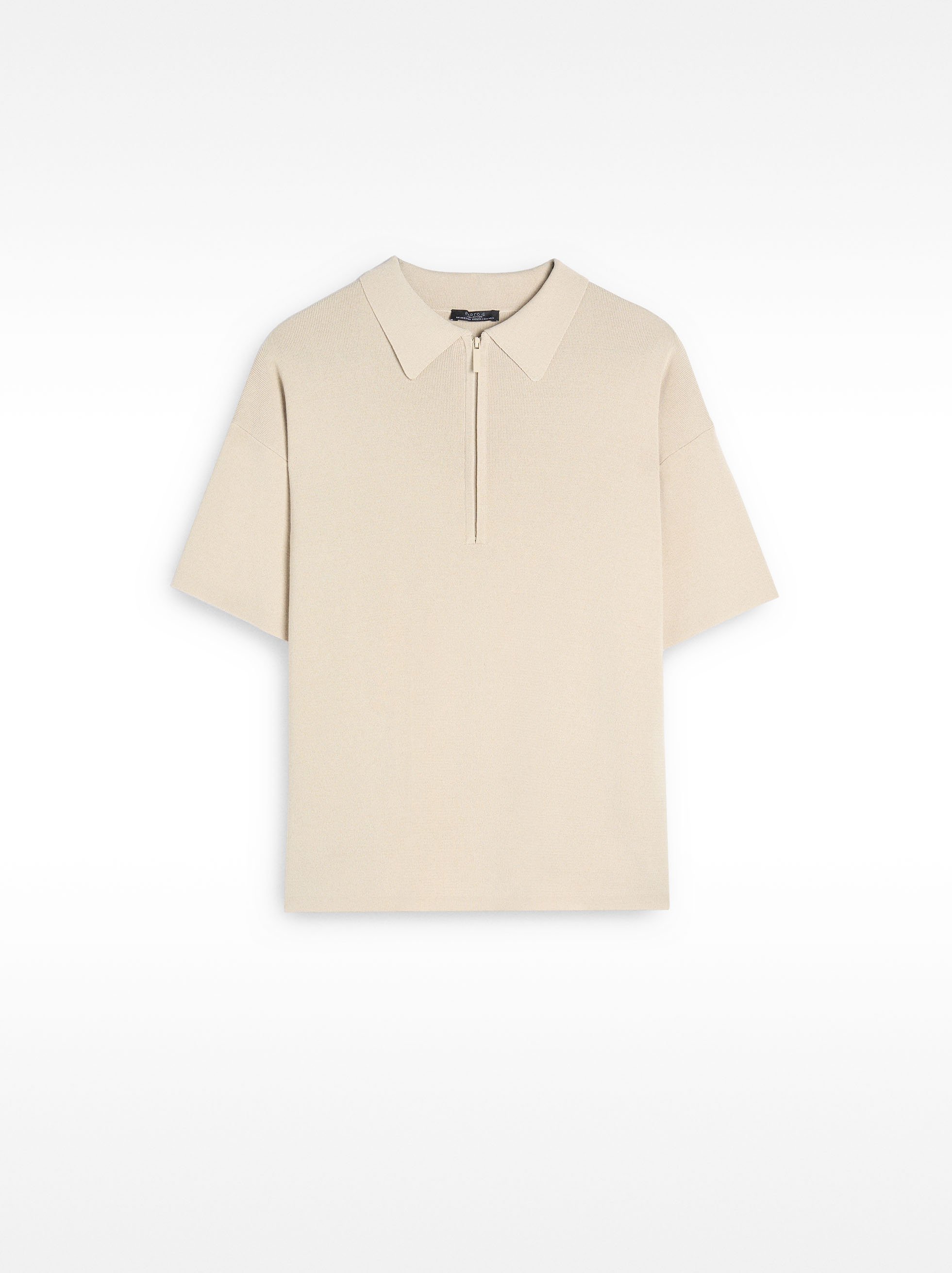 T-shirt with polo collar image number 6.0