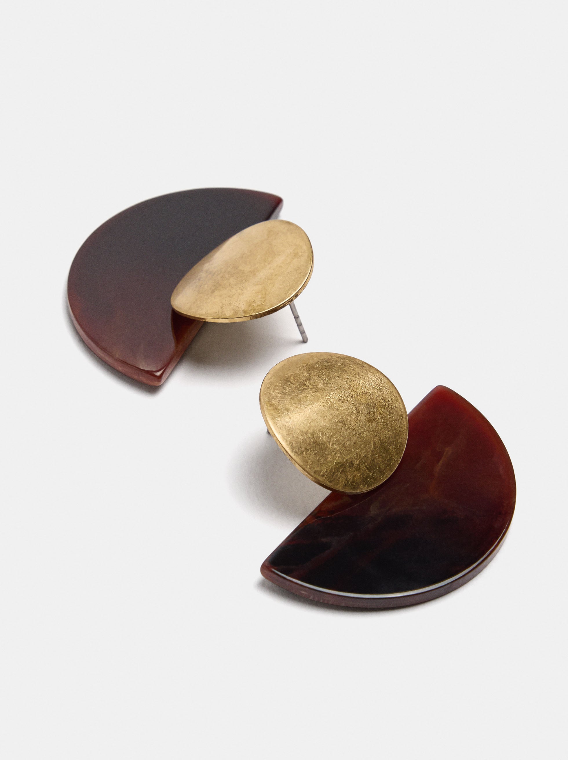 Pendientes abanico efecto piedra image number 1.0