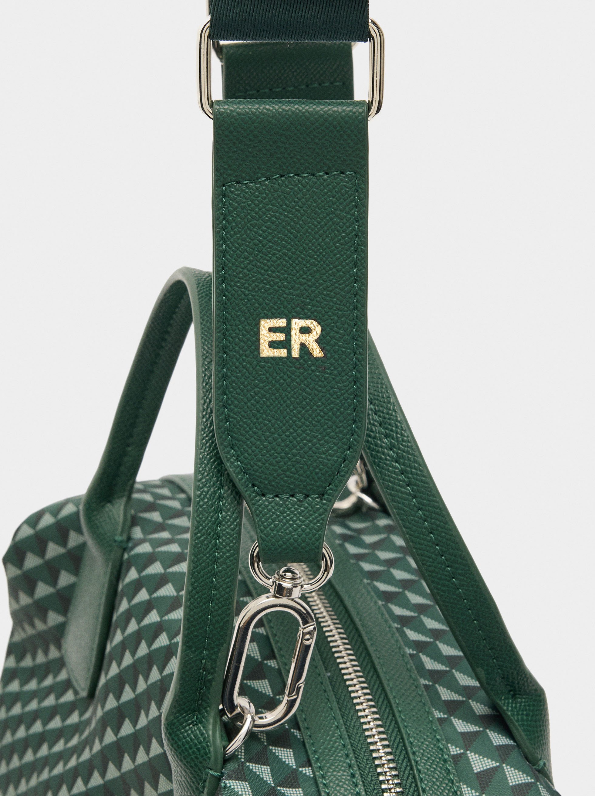 Printed nylon tote bag image number 1.0