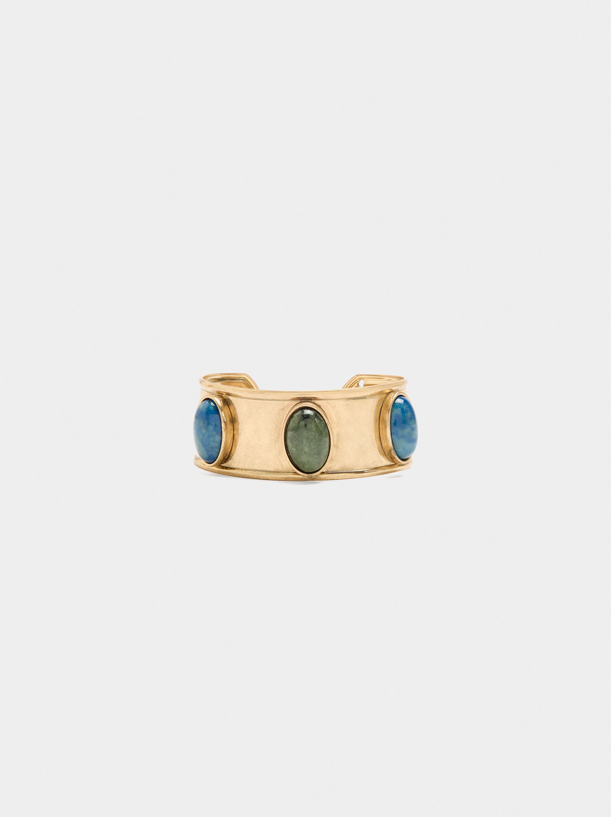 Pulsera ancha con piedras image number 0.0