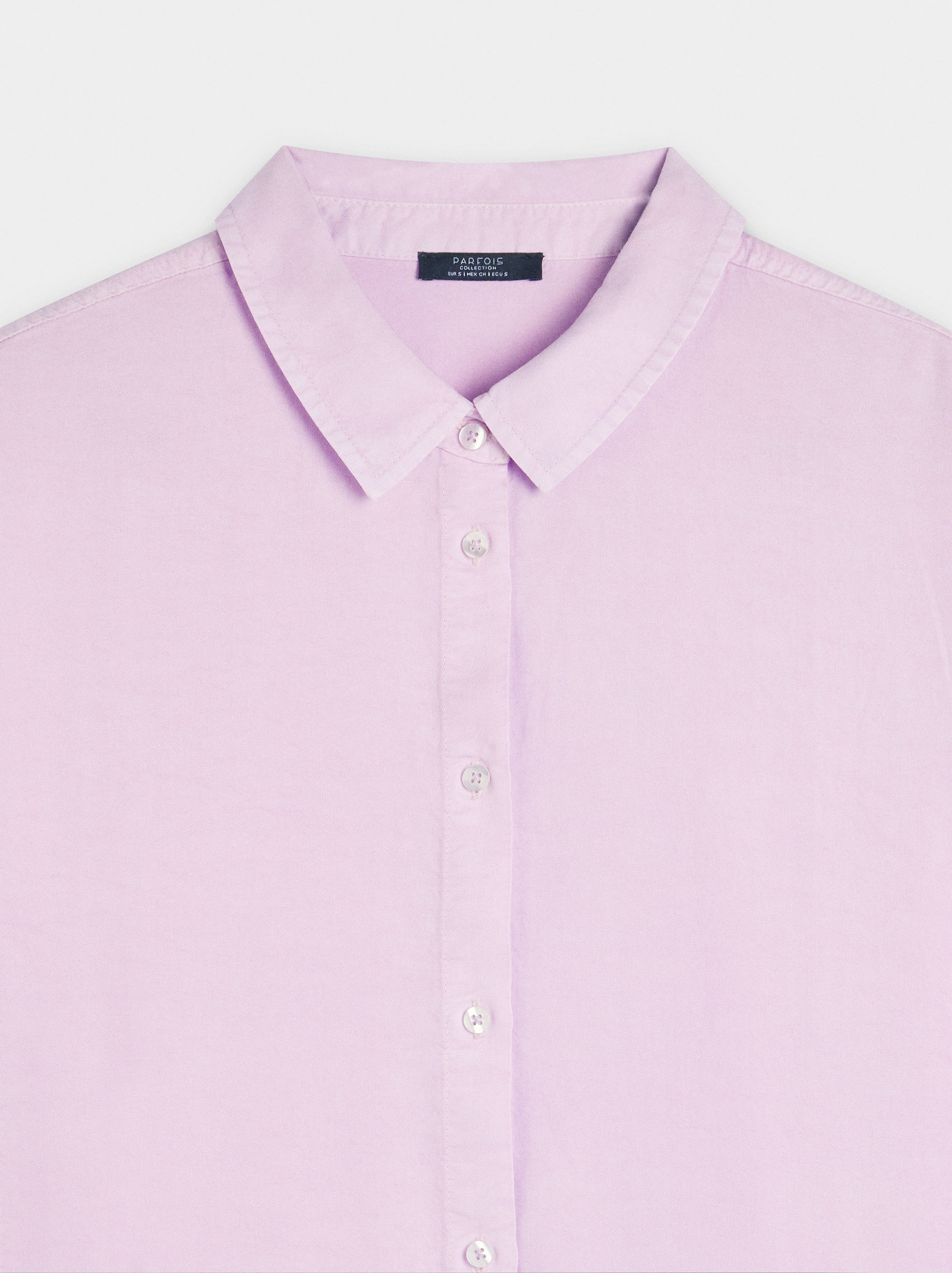 100% lyocell shirt dress image number 6.0