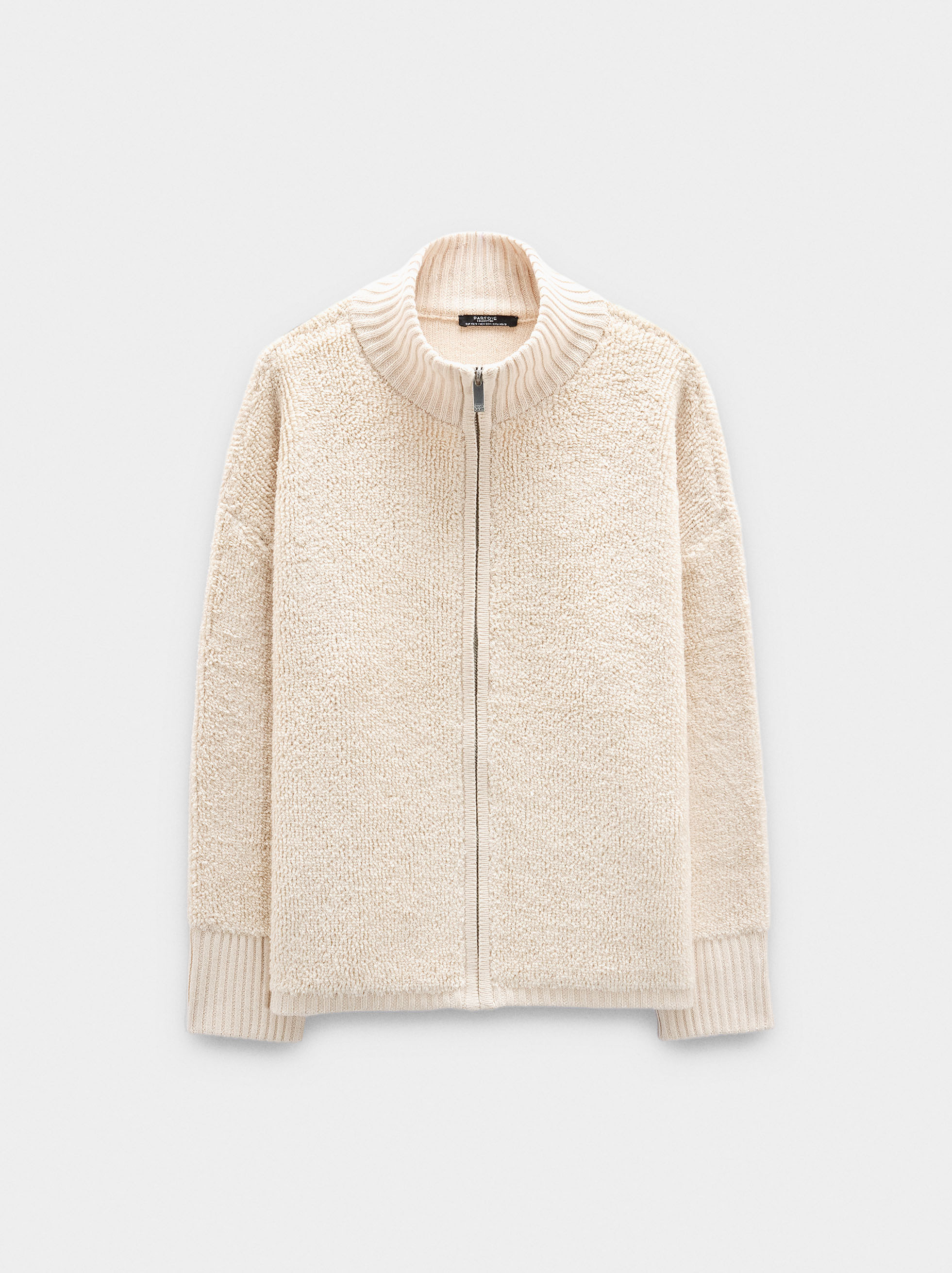 Textured knit cardigan image number 4.0