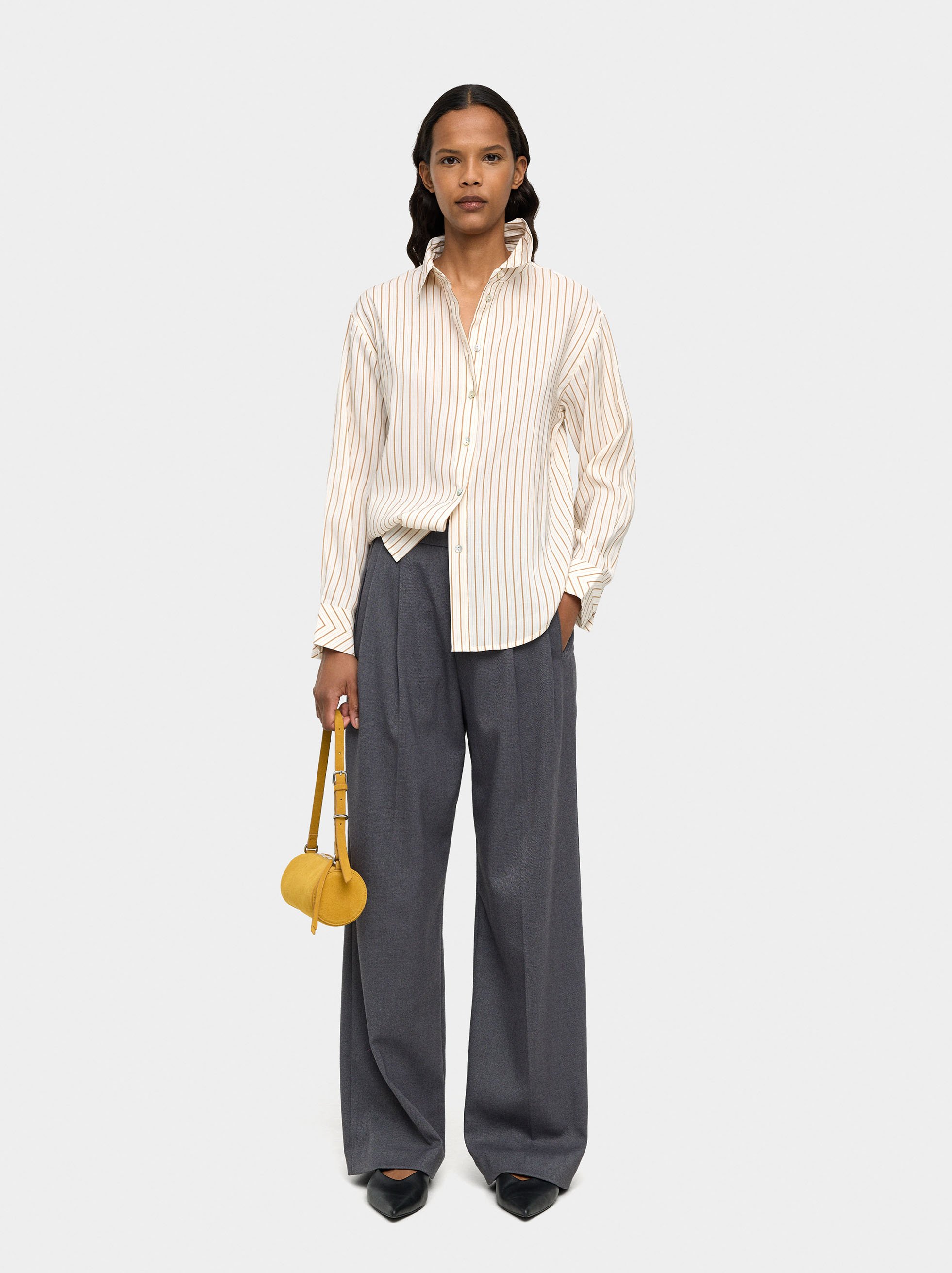 Striped long-sleeve shirt image number 0.0