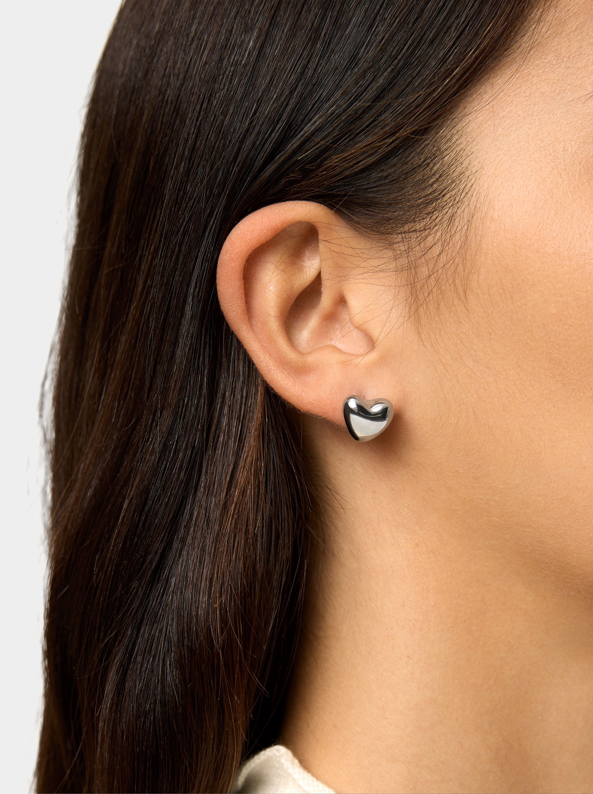 Heart earrings - stainless steel image number 1.0