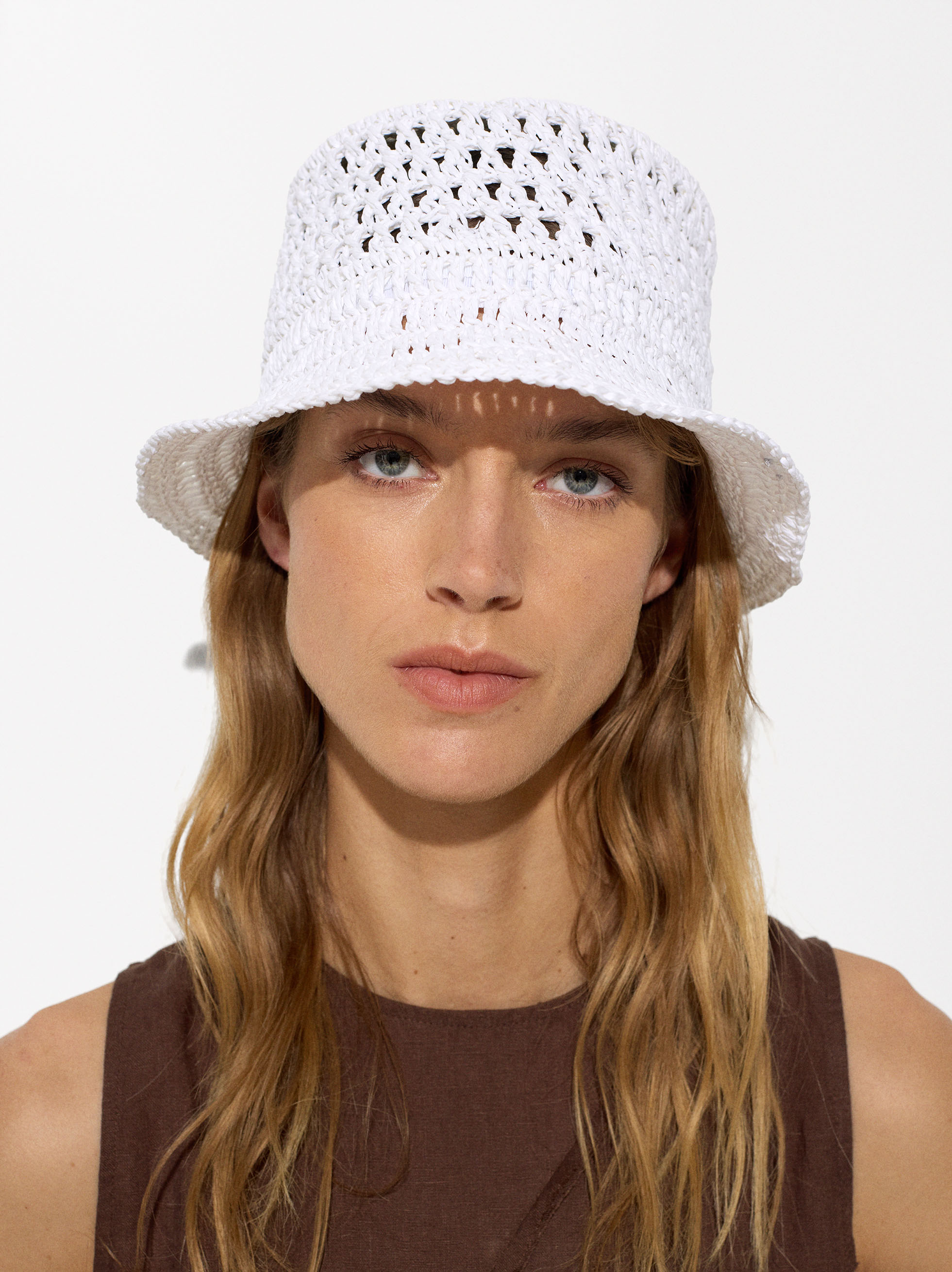 Braided bucket hat