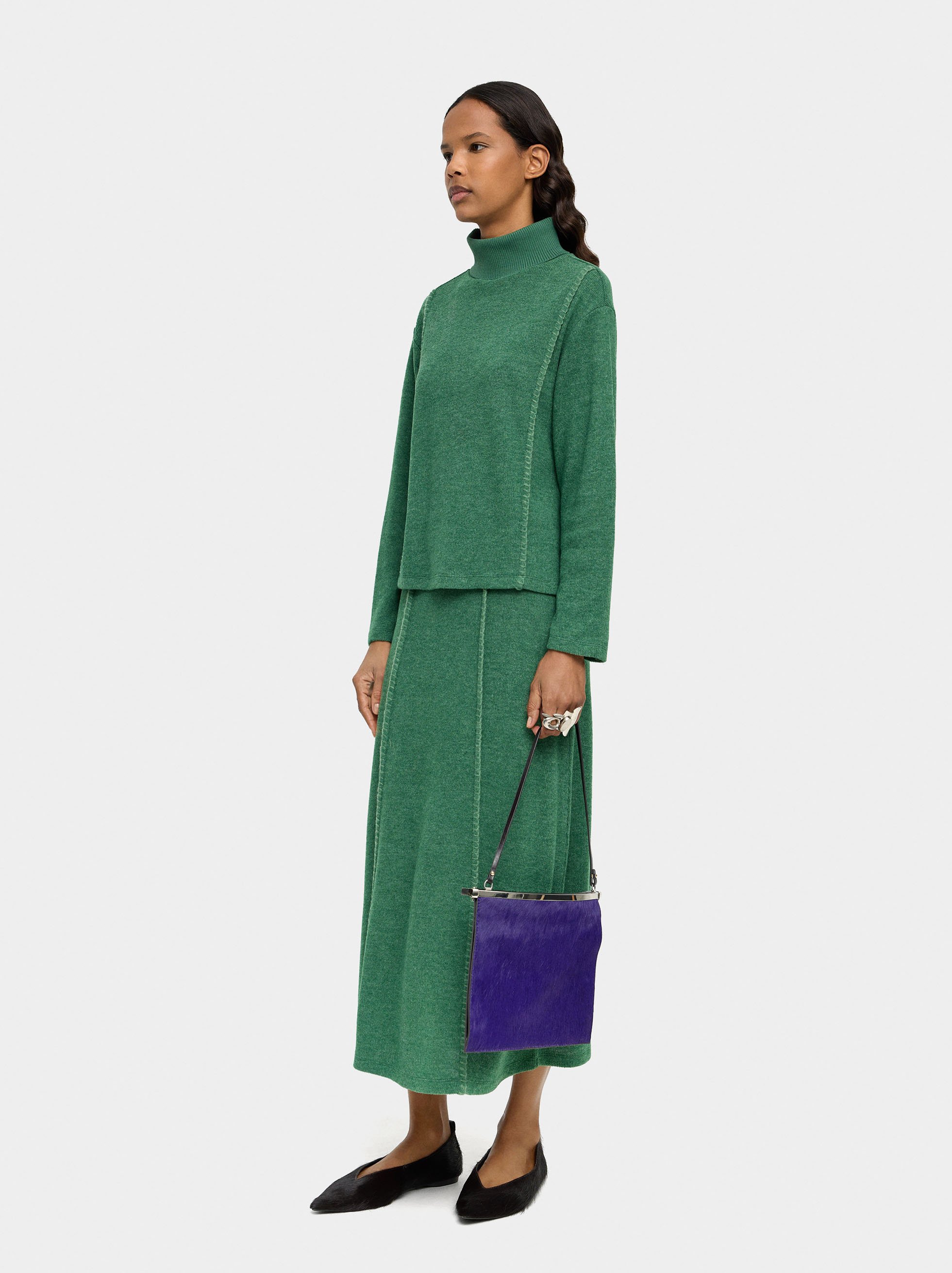 Gerippter Pullover mit Rollkragen image number 3.0