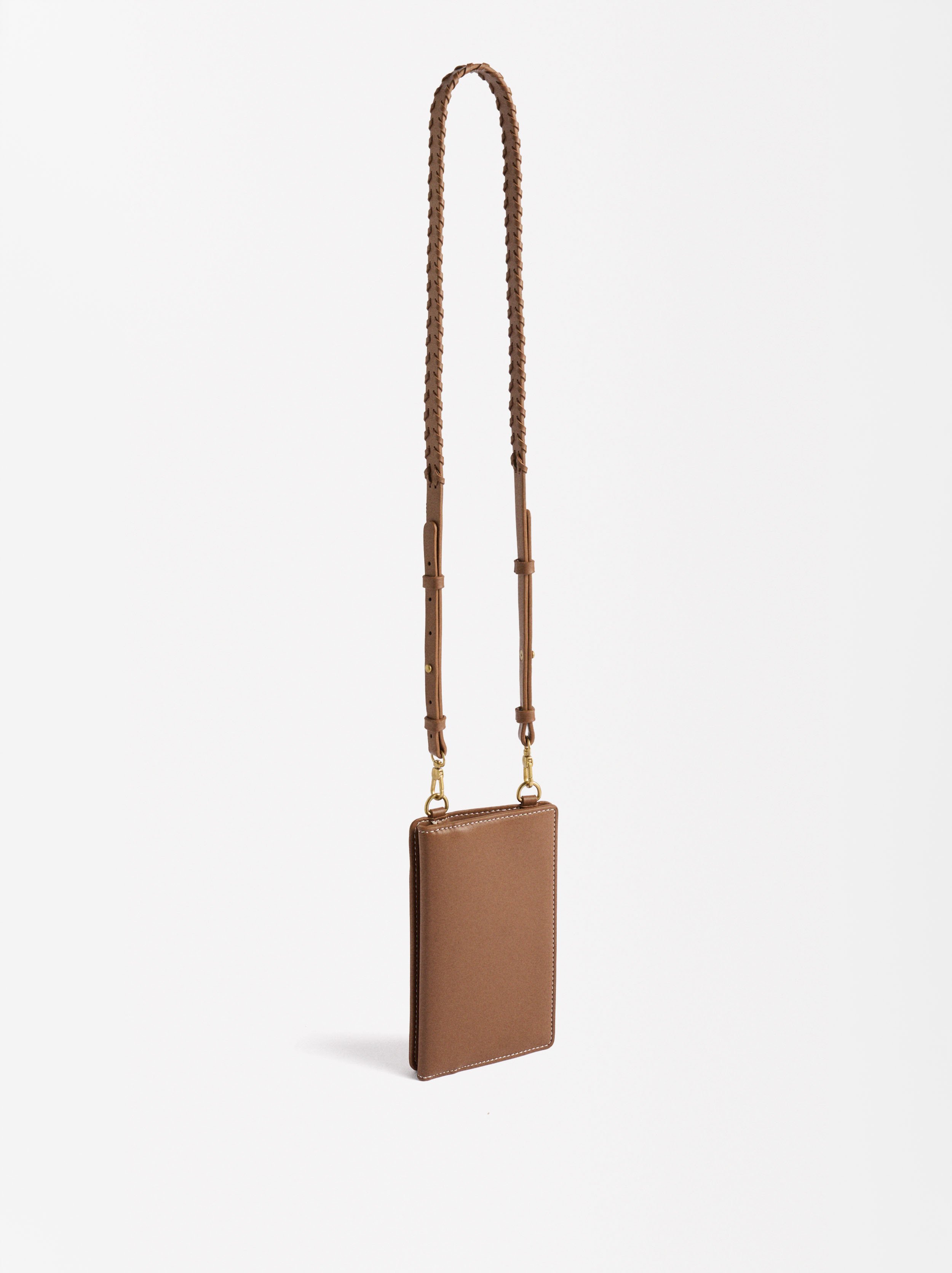 Braided strap mobile phone bag image number 1.0