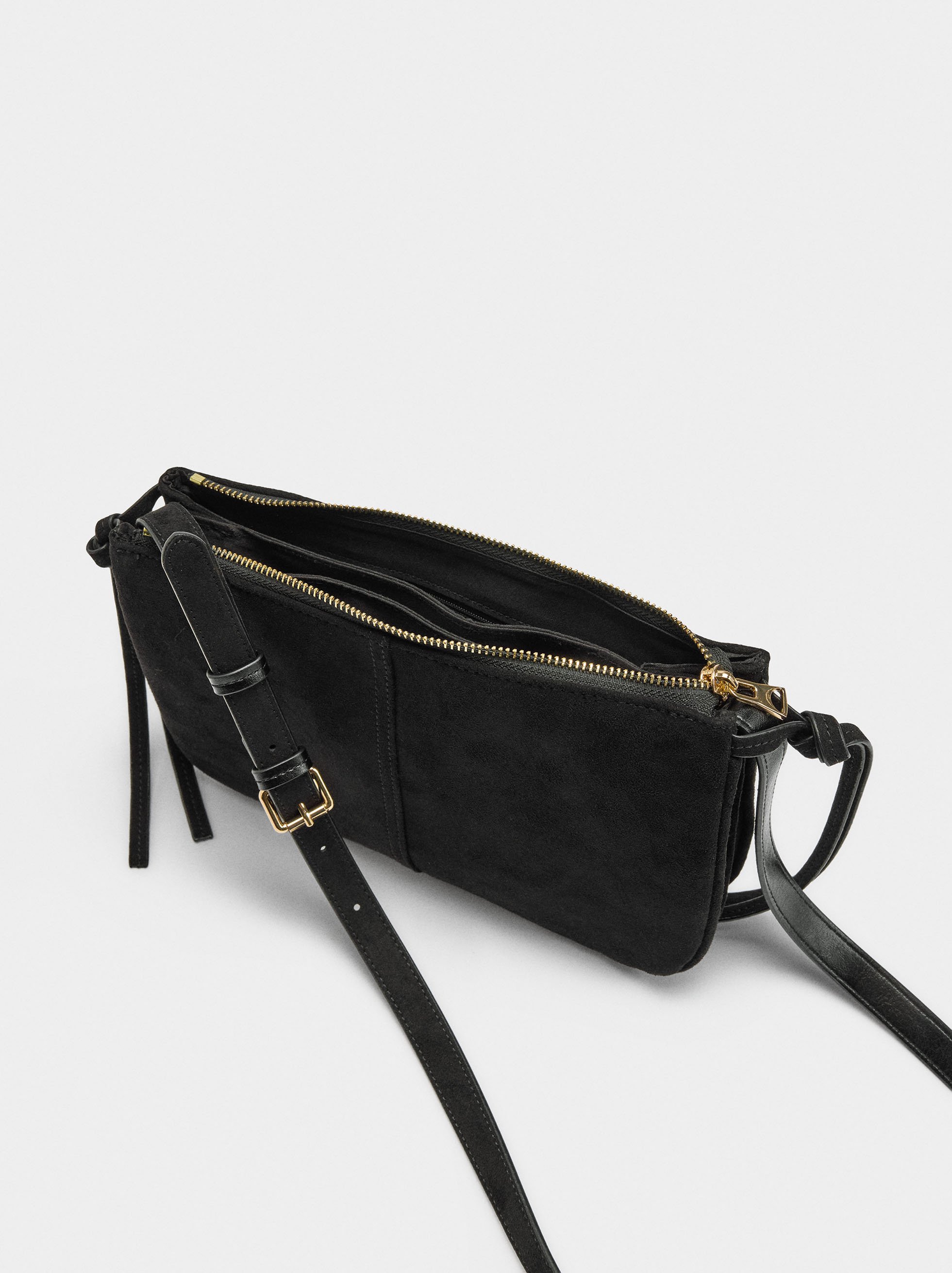 Crossbody bag suede effect image number 3.0