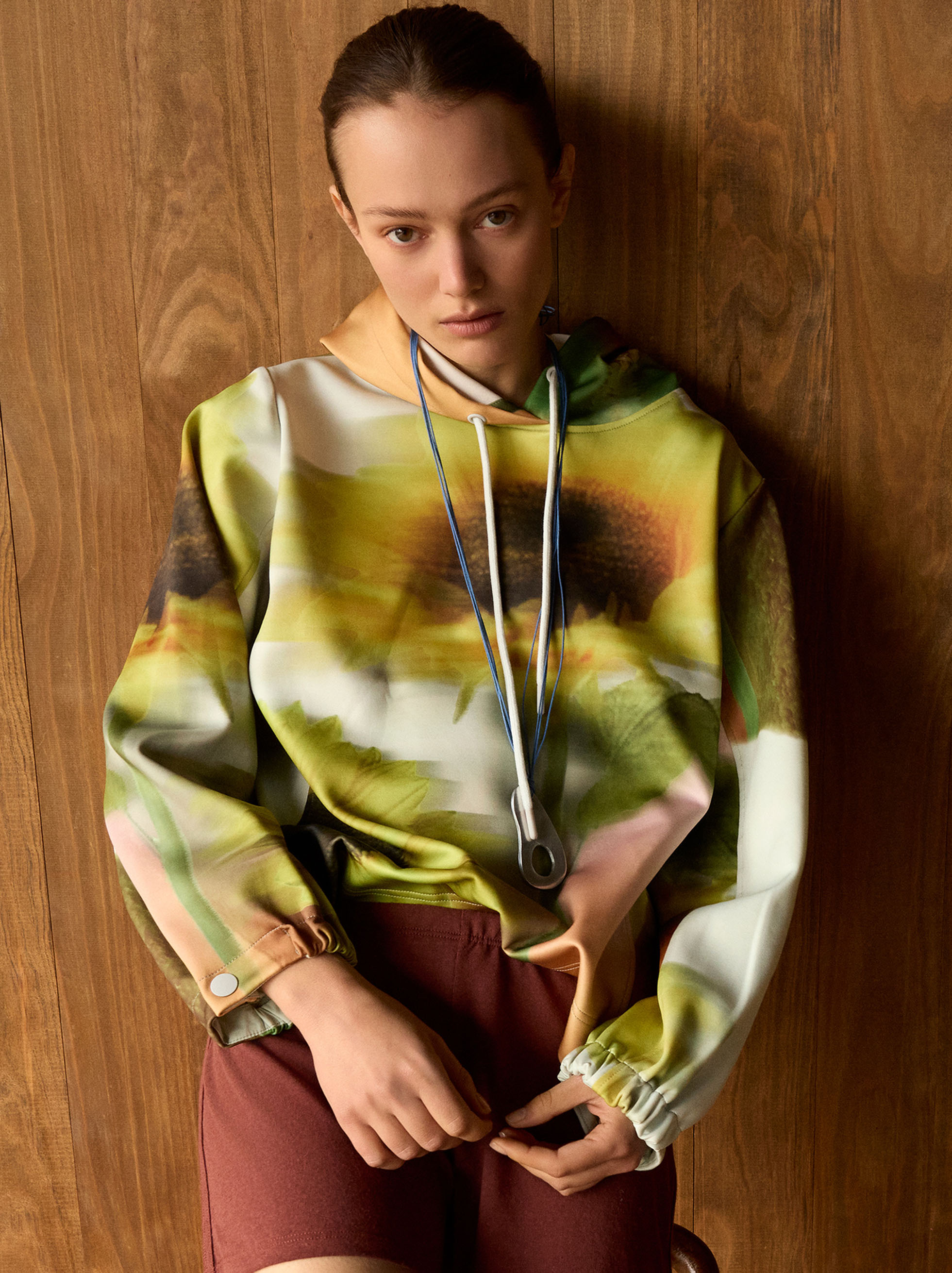 Floral print sweatshirt