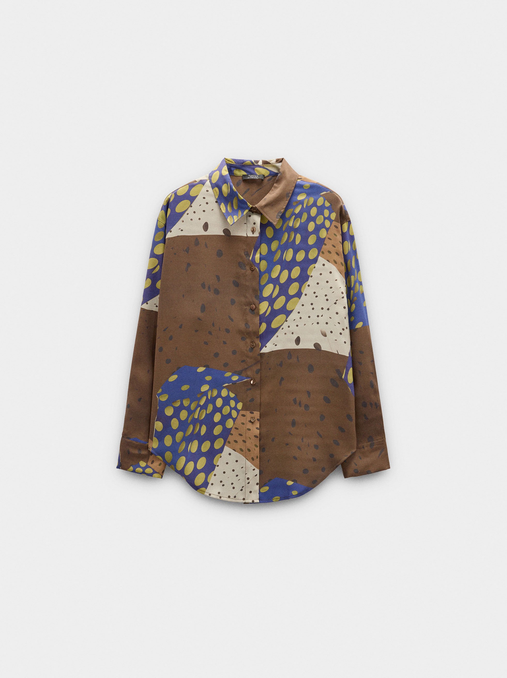 Printed shirt with long sleeves image number 4.0