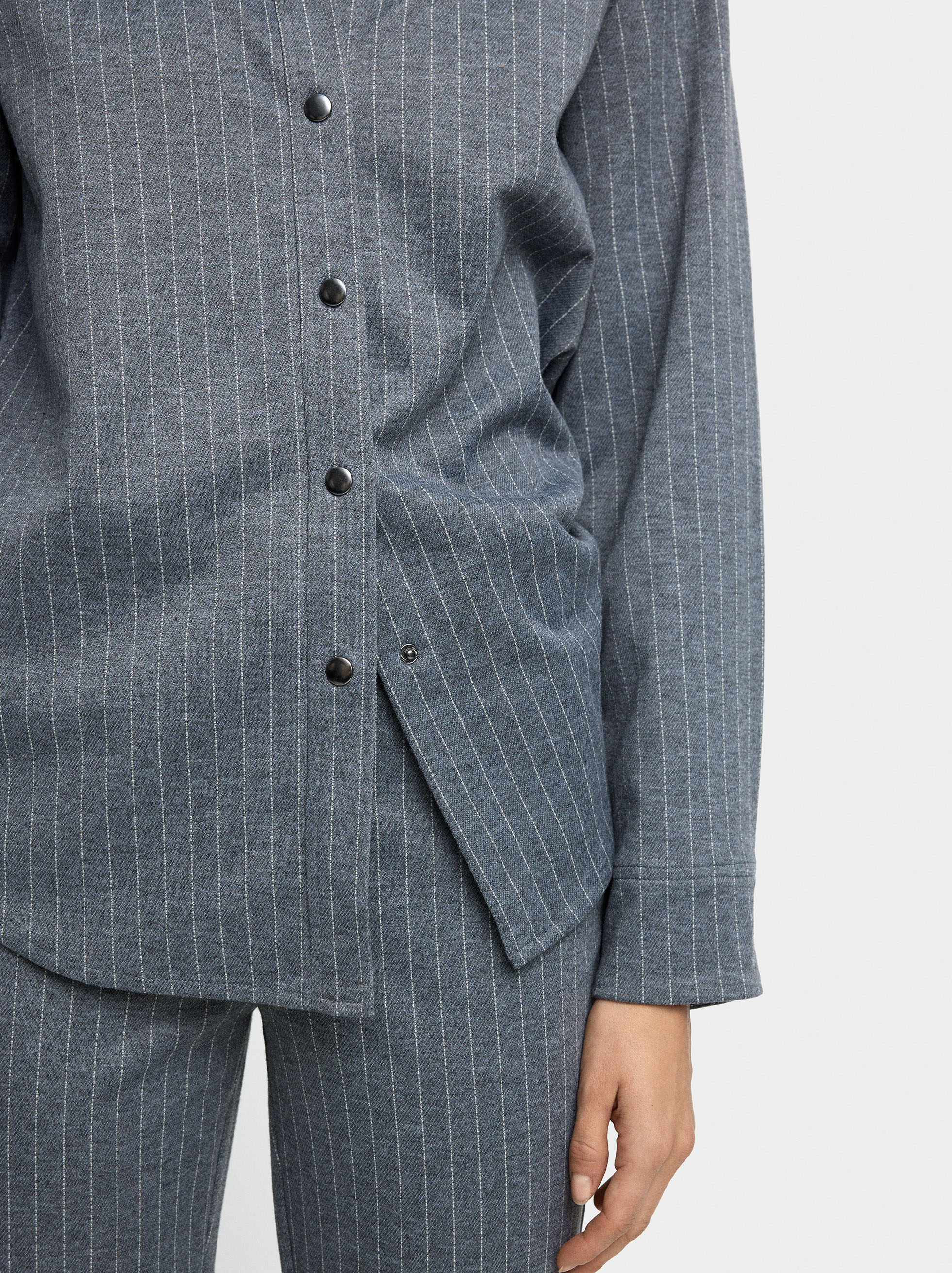 Trousers with pinstripe image number 4.0