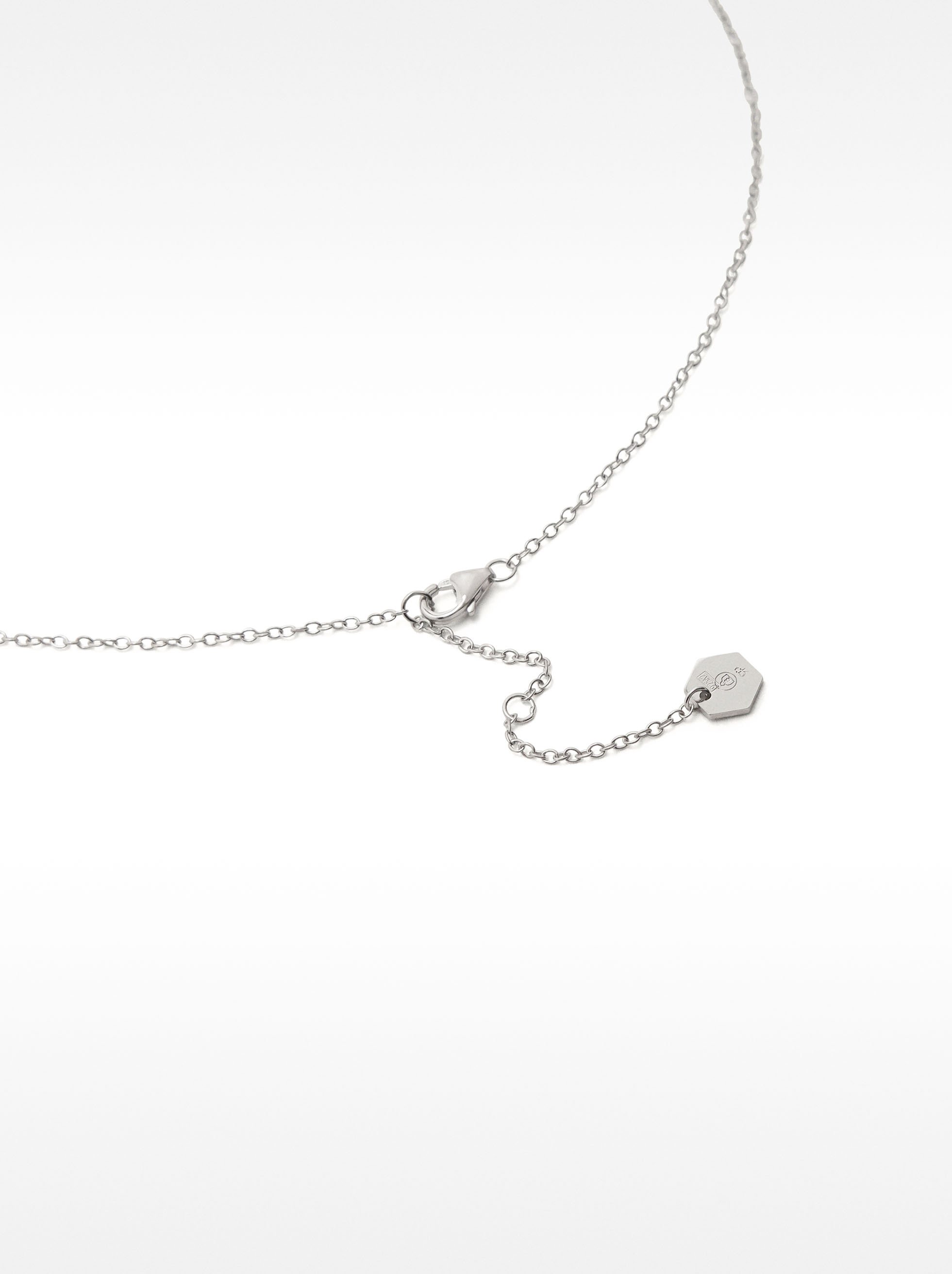 Necklace with bars and zirconia – 925 sterling silver image number 3.0