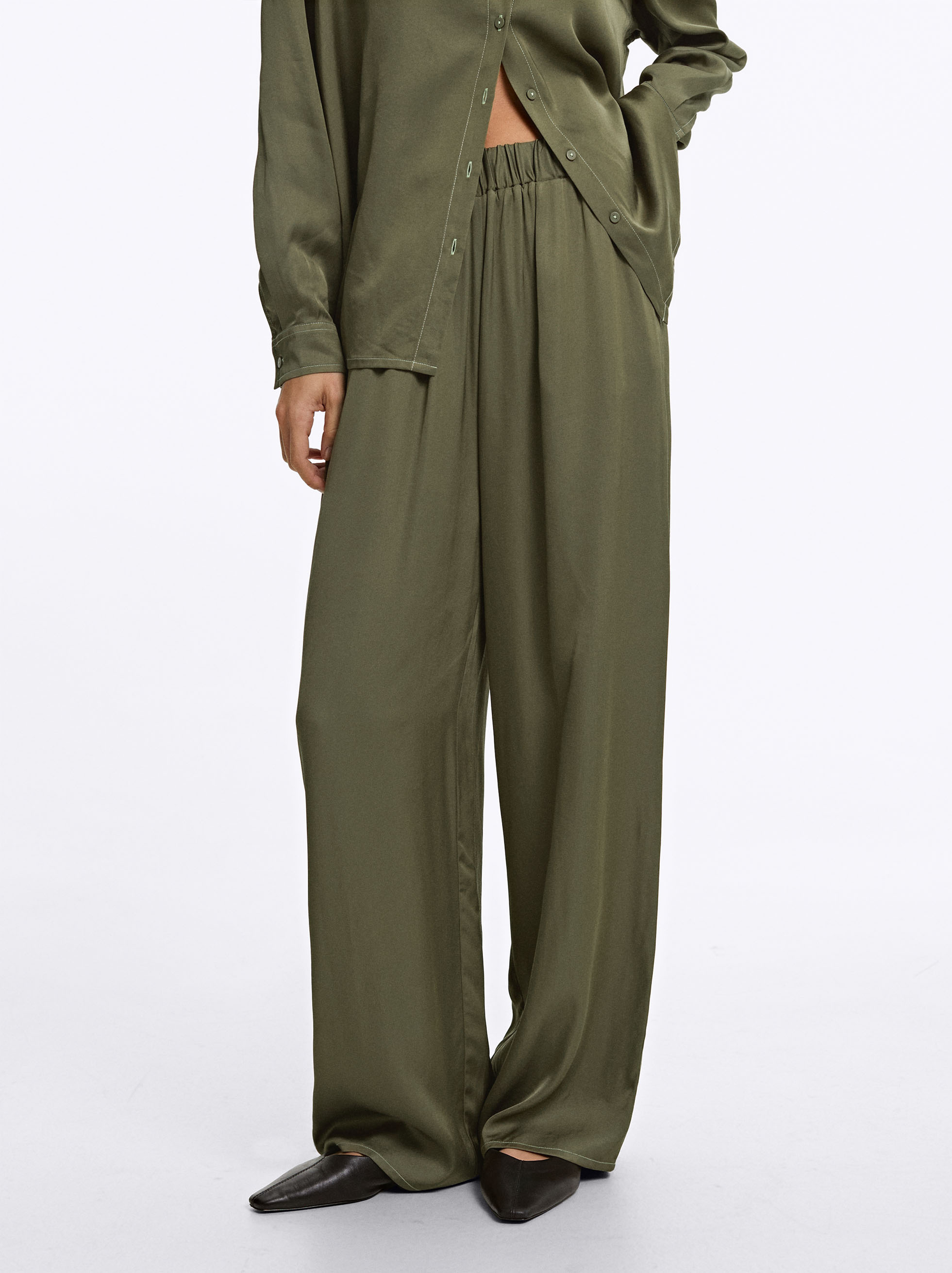 Loose Tie Foot Casual Trousers main image 1