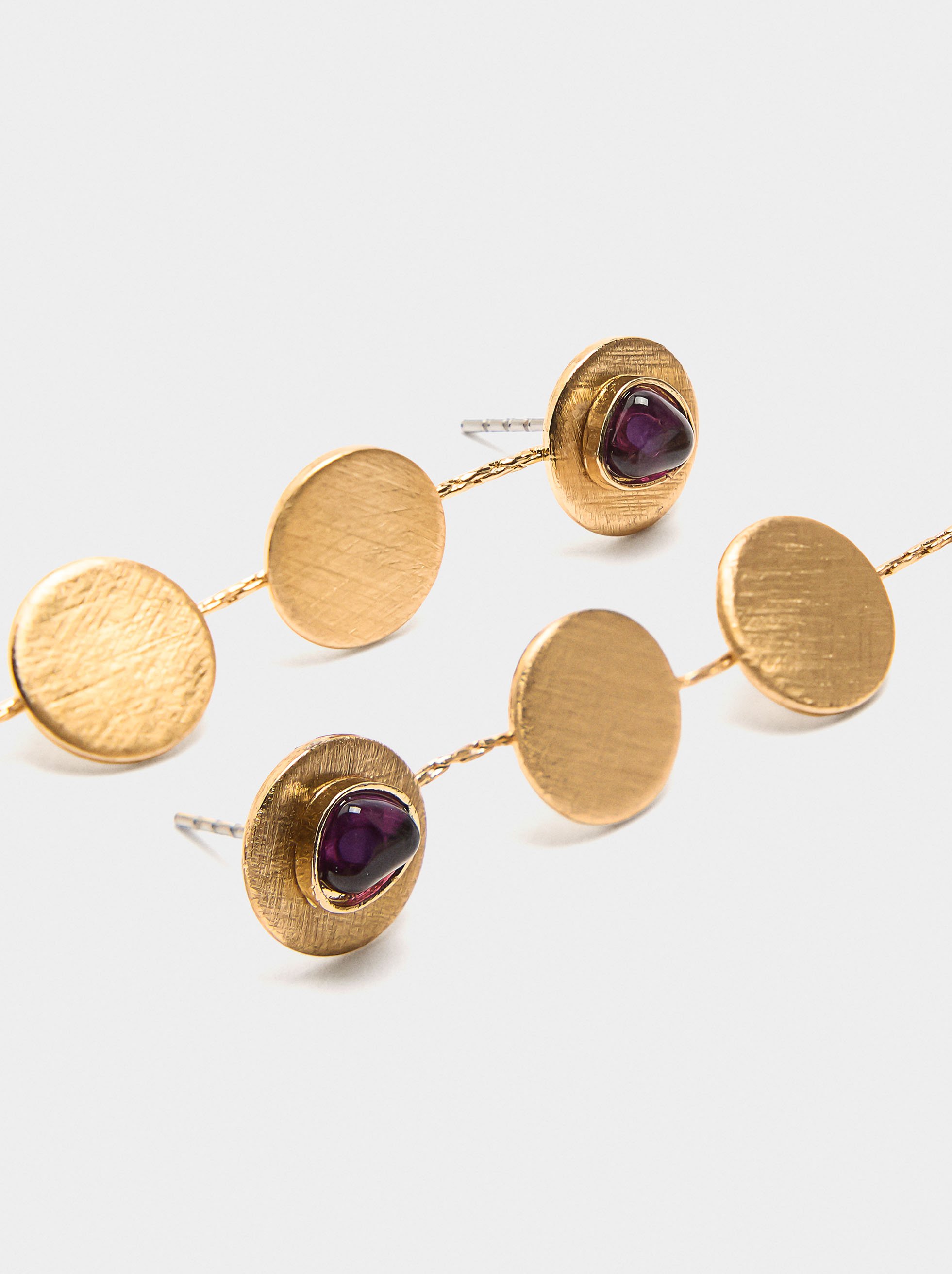 Long earrings with stones image number 1.0