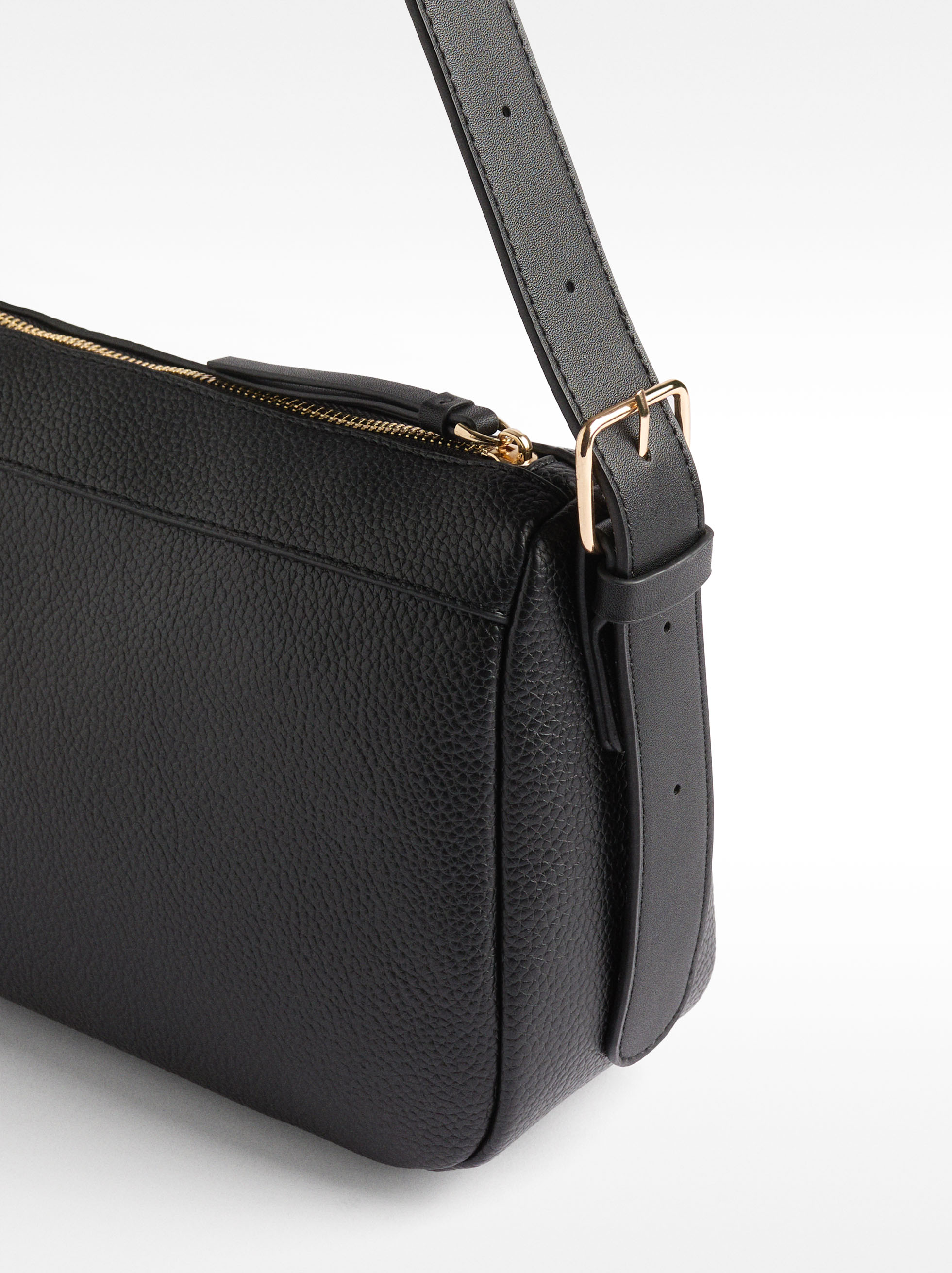 Shoulder bag with exterior pocket image number 1.0