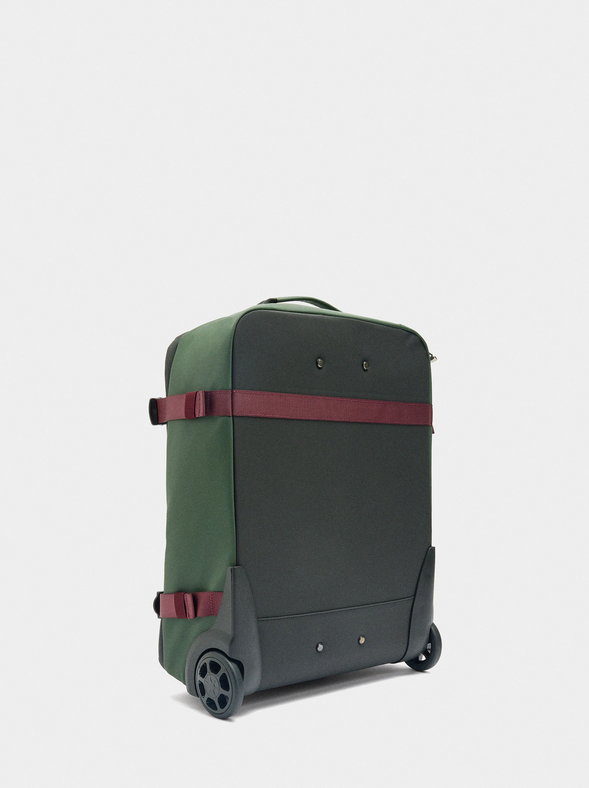 Travel suitcase with soft texture image number 2.0