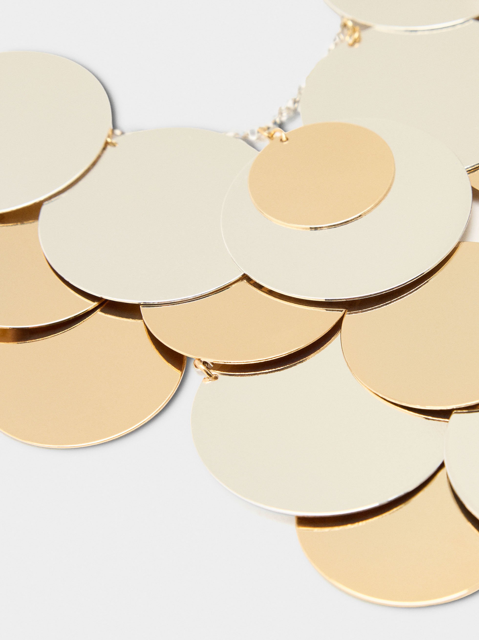 Bicolor multicircle necklace image number 2.0