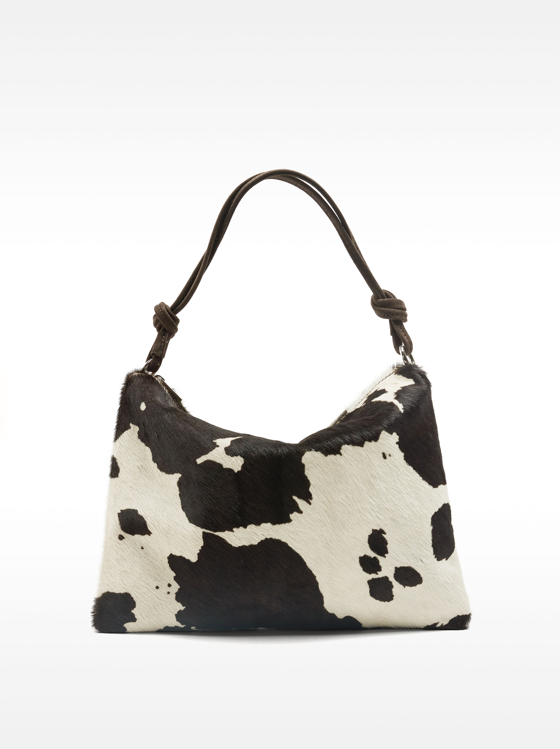 Animal print leather shoulder bag image number 1.0