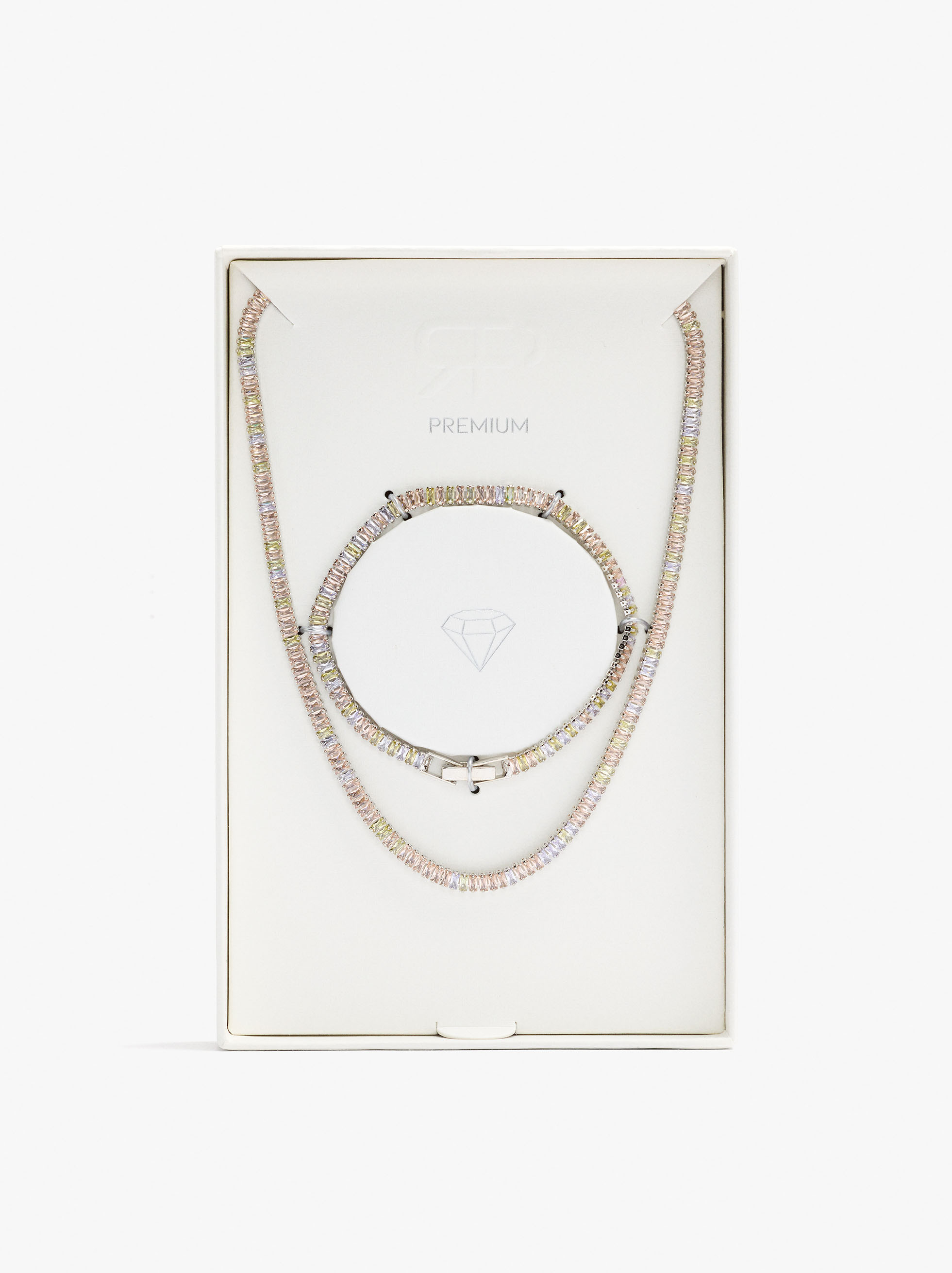 Set collar y pulsera con circonitas image number 3.0