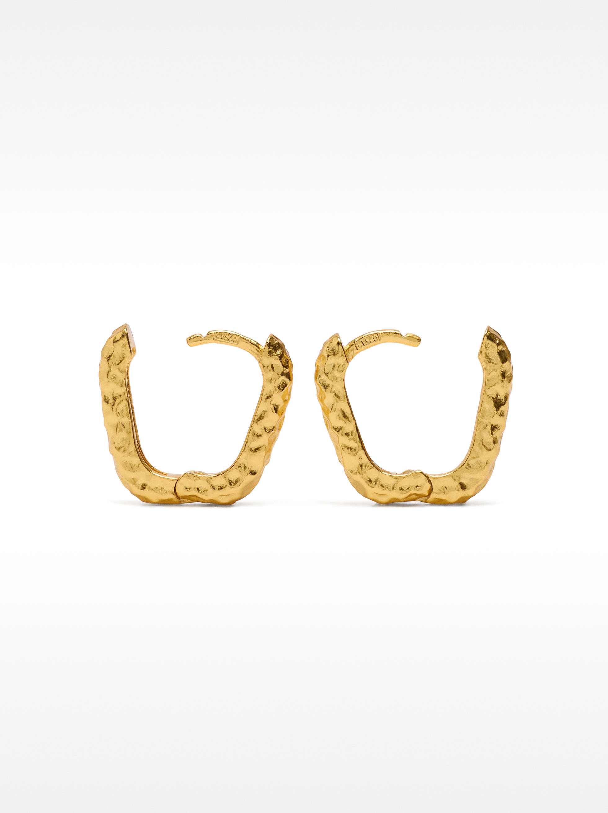 Orecchini a cerchio con texture - argento sterling 925 image number 3.0