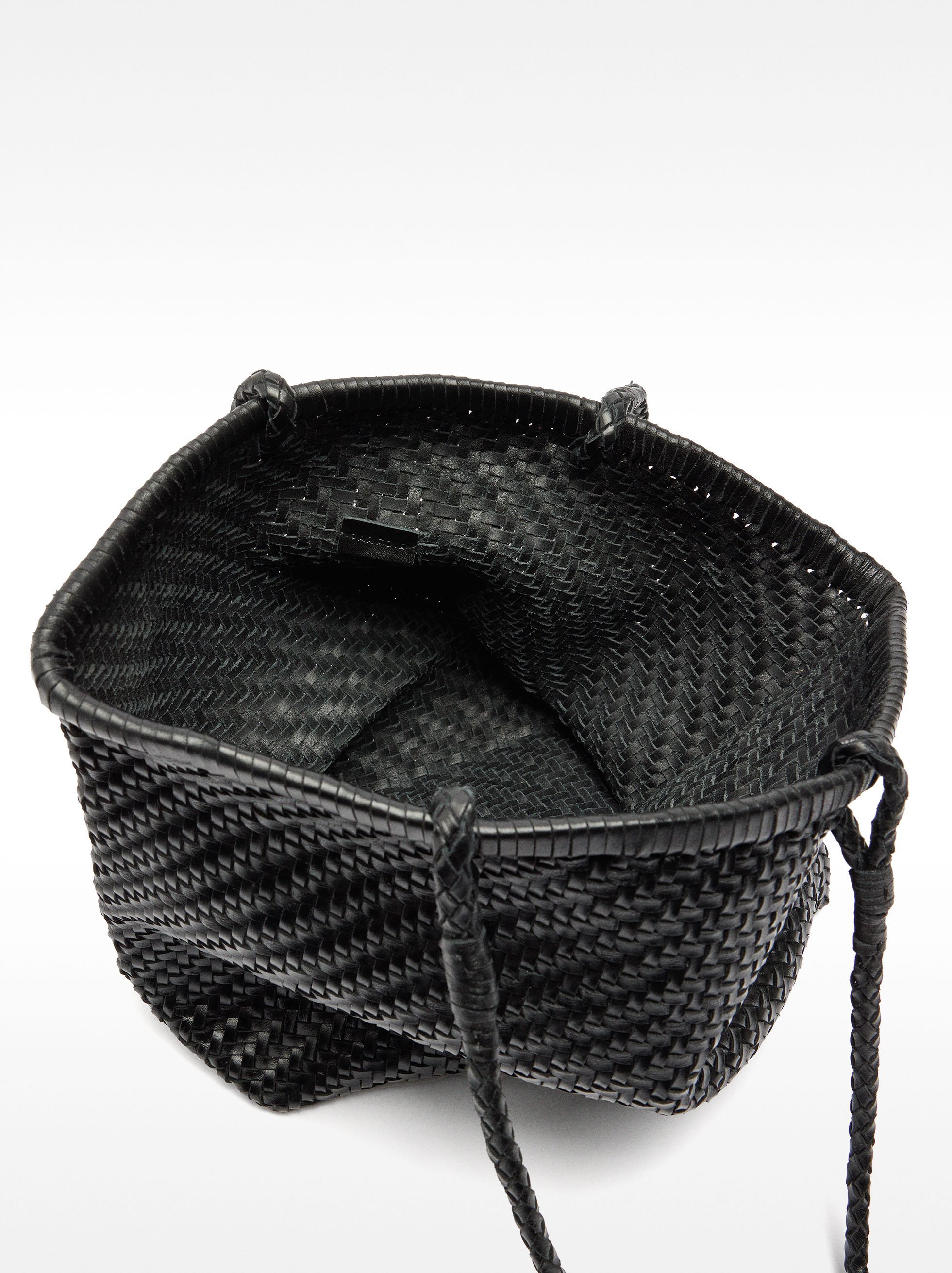 Pleciona torba shopper ze skóry image number 5.0