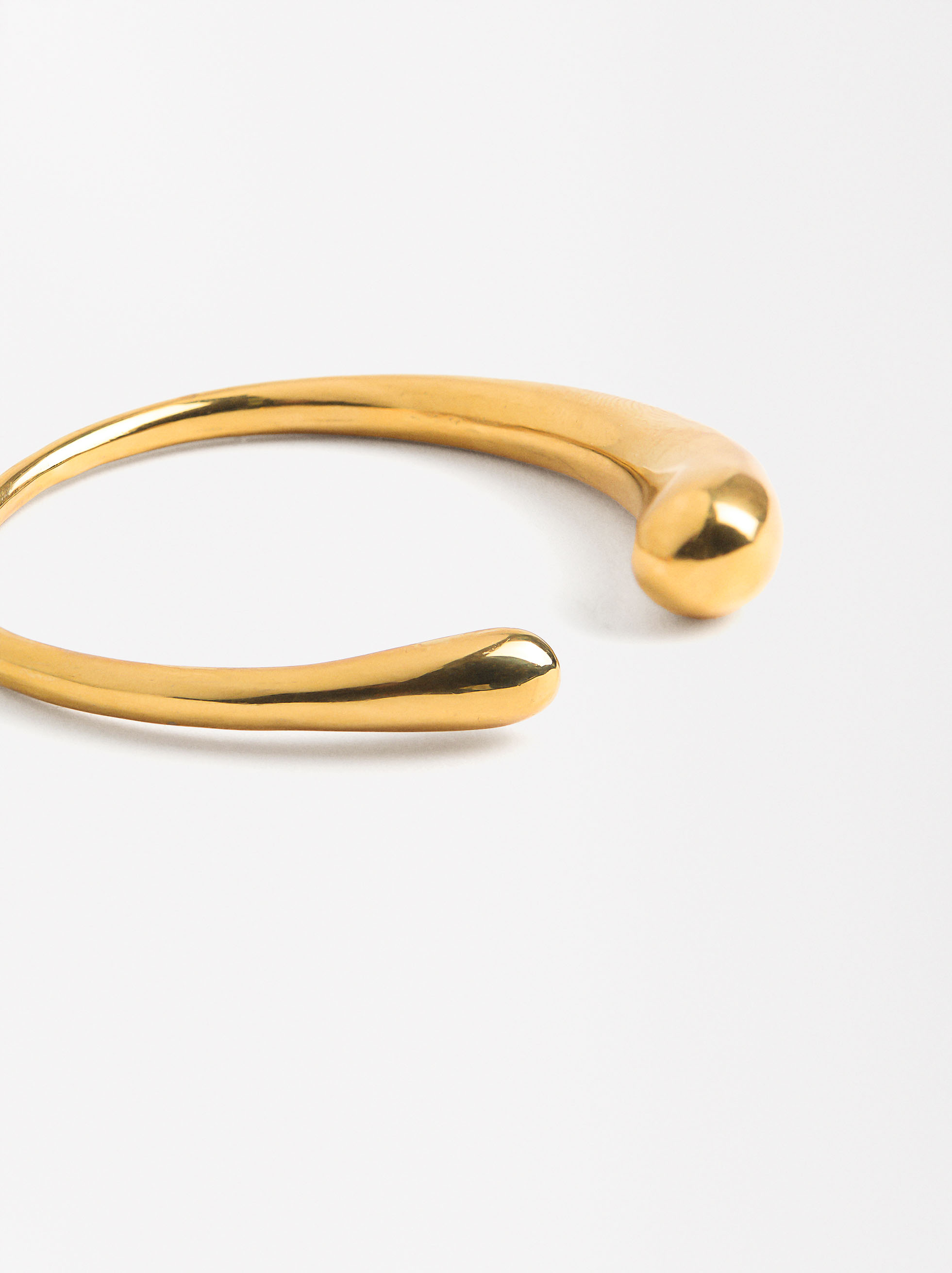 Bracelet rigide ouvert - acier inoxydable image number 1.0