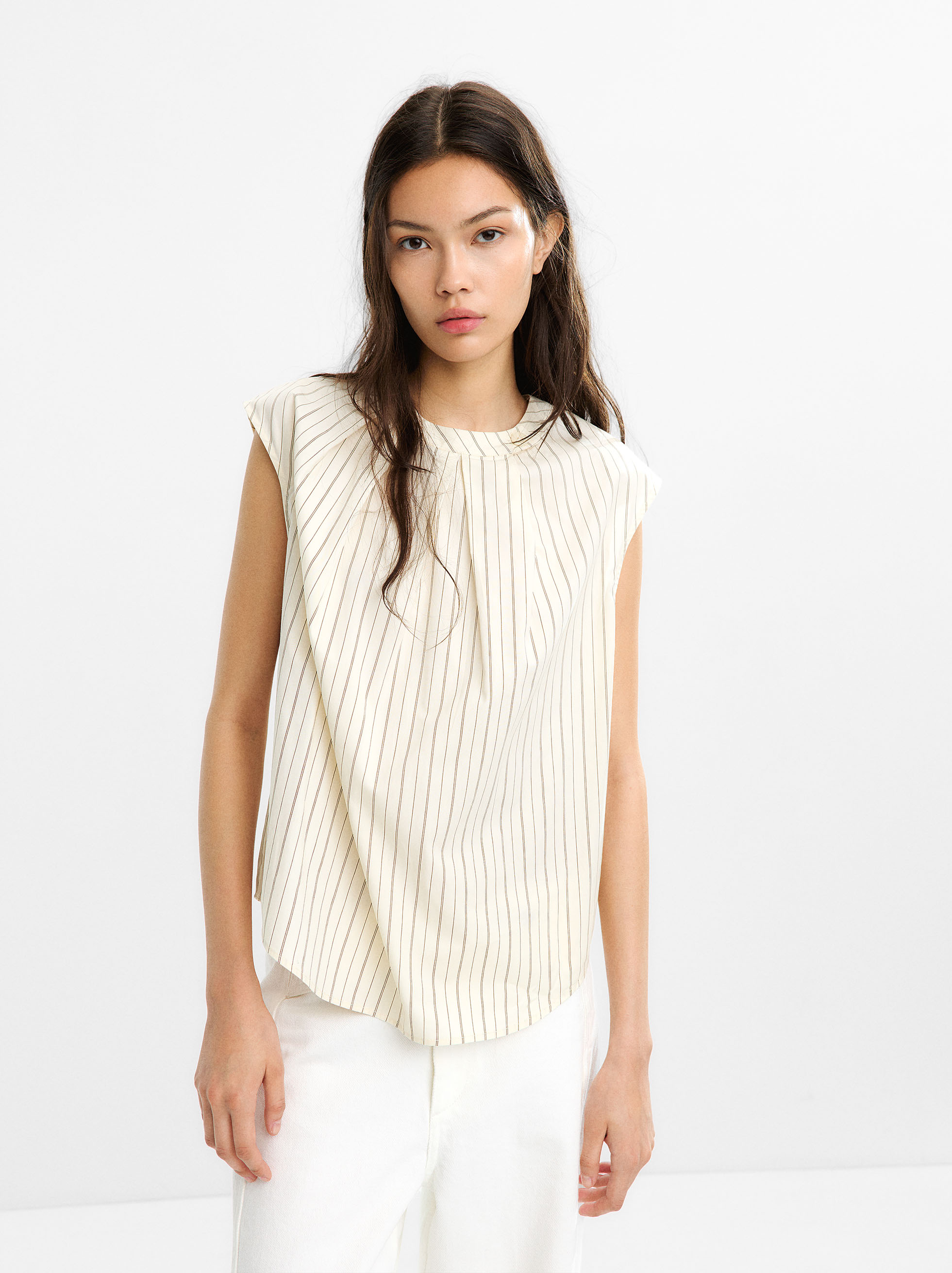 Striped 100% cotton top image number 4.0